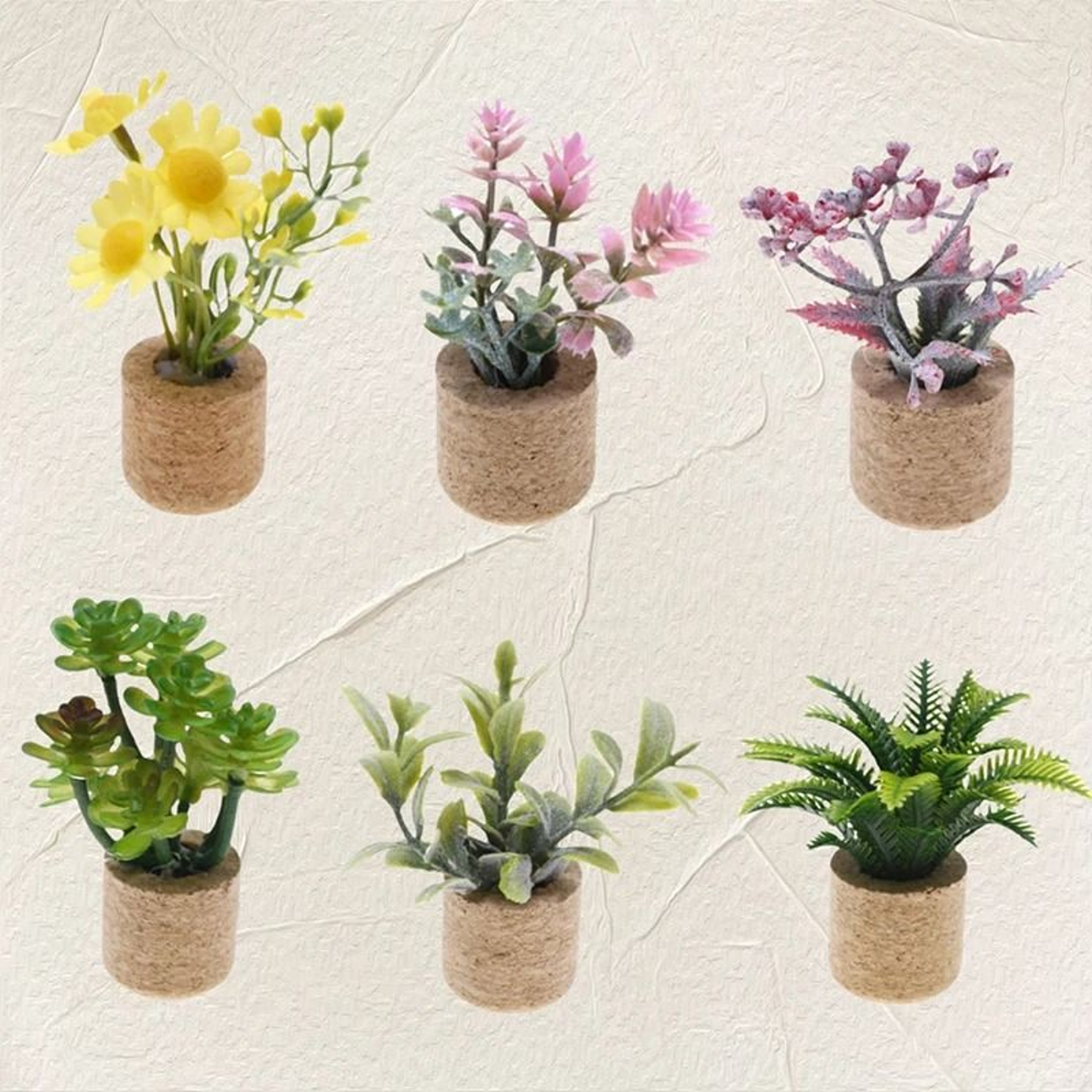 Dollhouse Miniature Potted Plants Micro Garden Decor Accessories 0