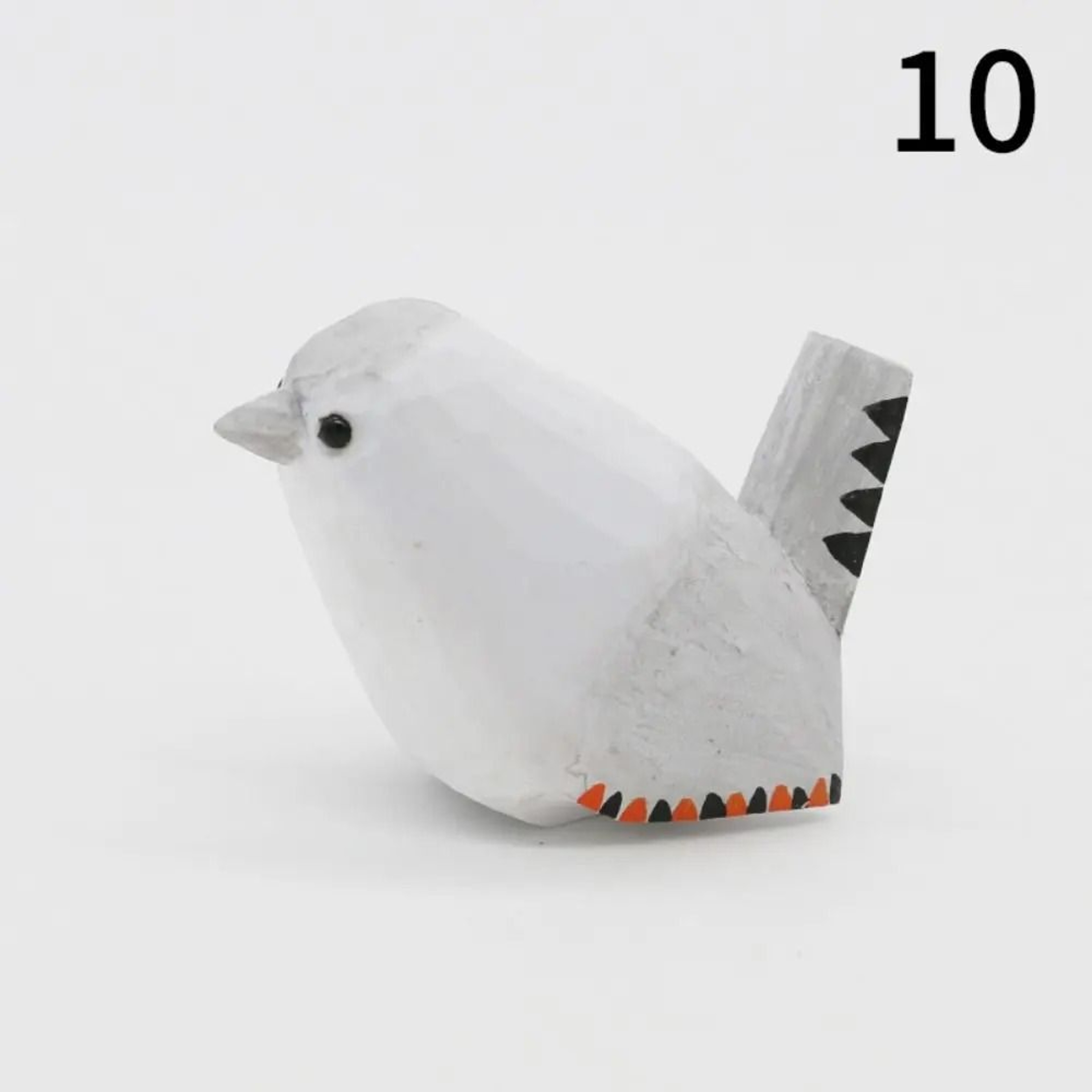 Hand Carved Wooden Bird Figurine Mini Rustic Home Decor 10