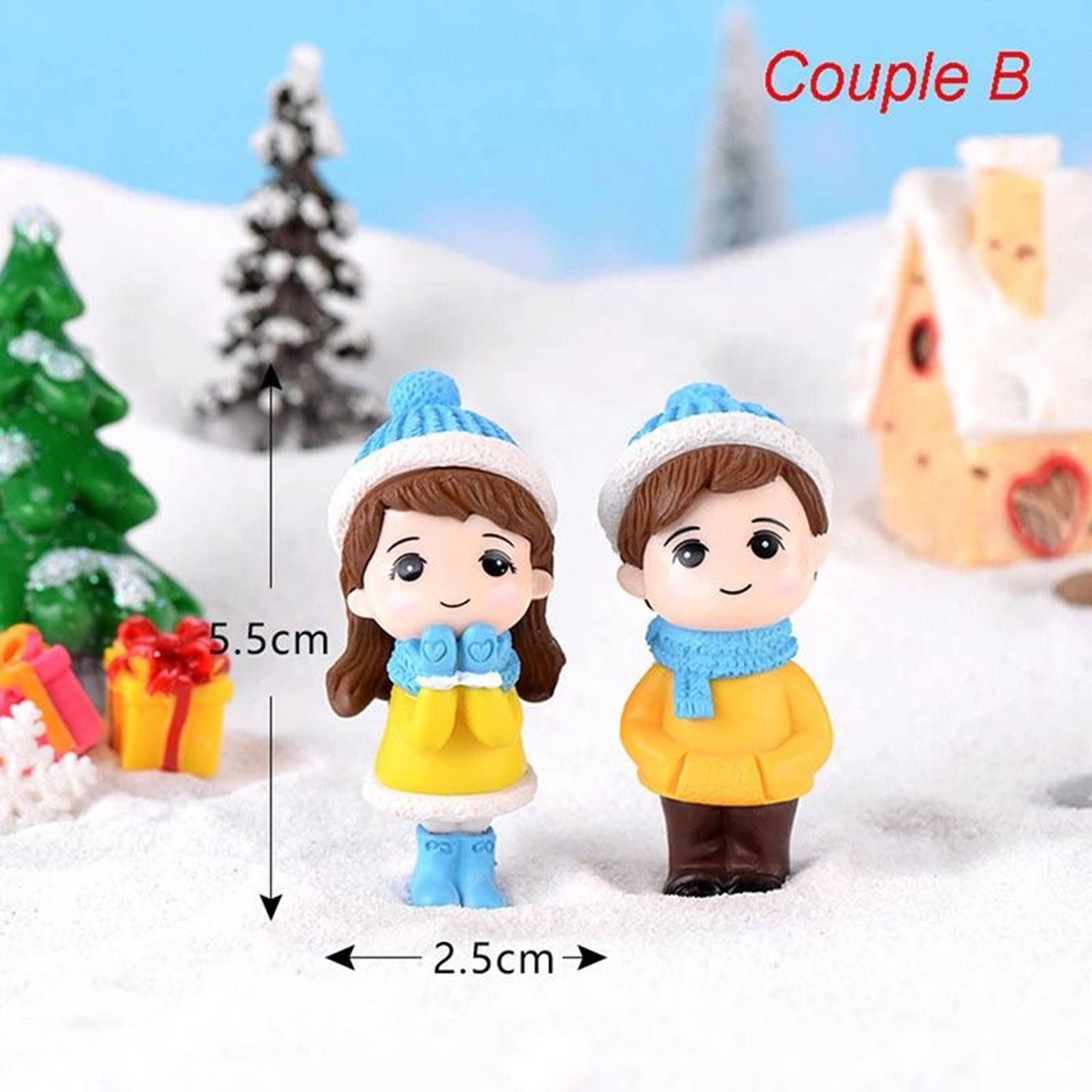 Fairy Garden Miniatures Mini Animal Figurines Couple Set For Terrarium Decor 15