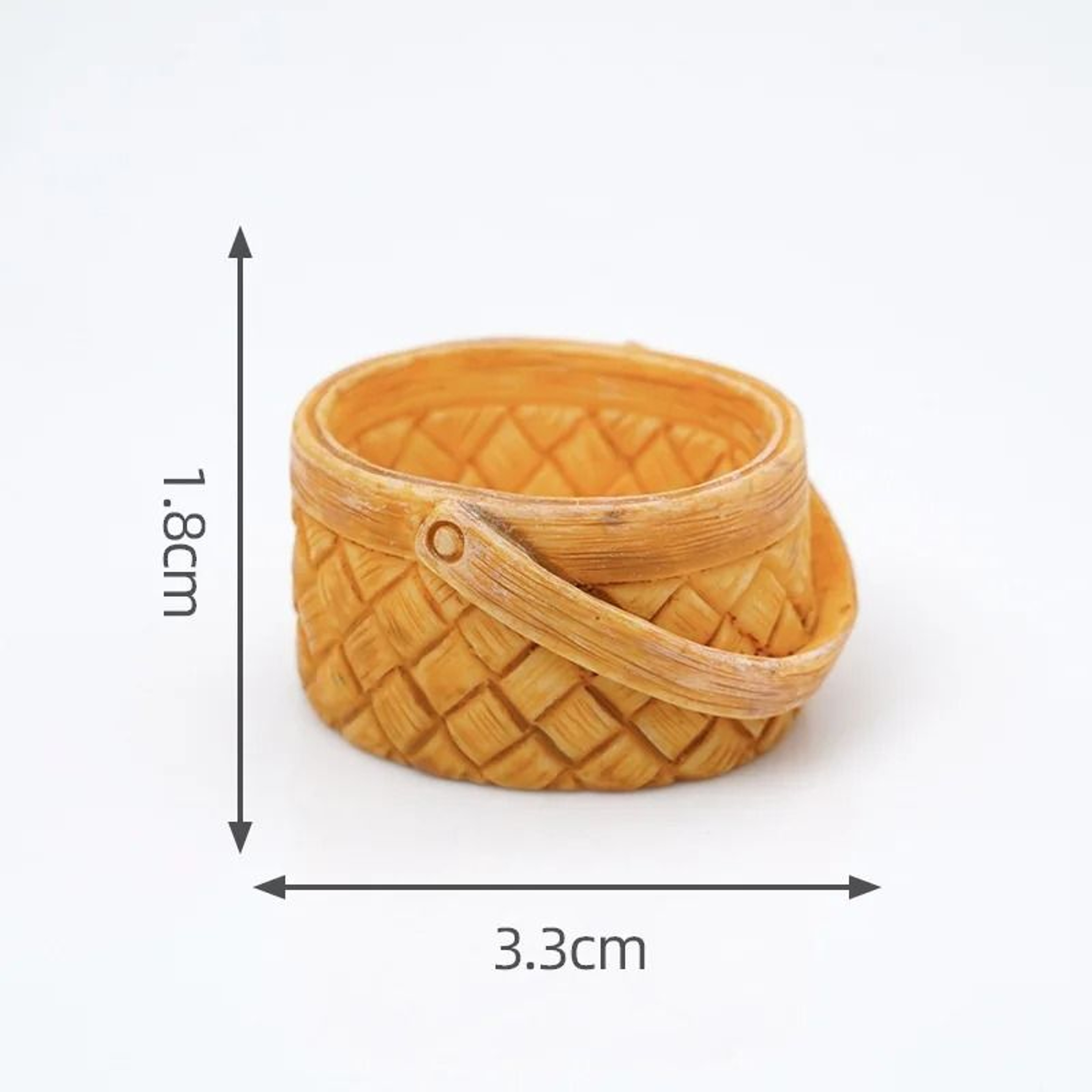 Mini Rattan Basket Dollhouse Miniature Accessories DIY Kitchen Food Display Decor 18