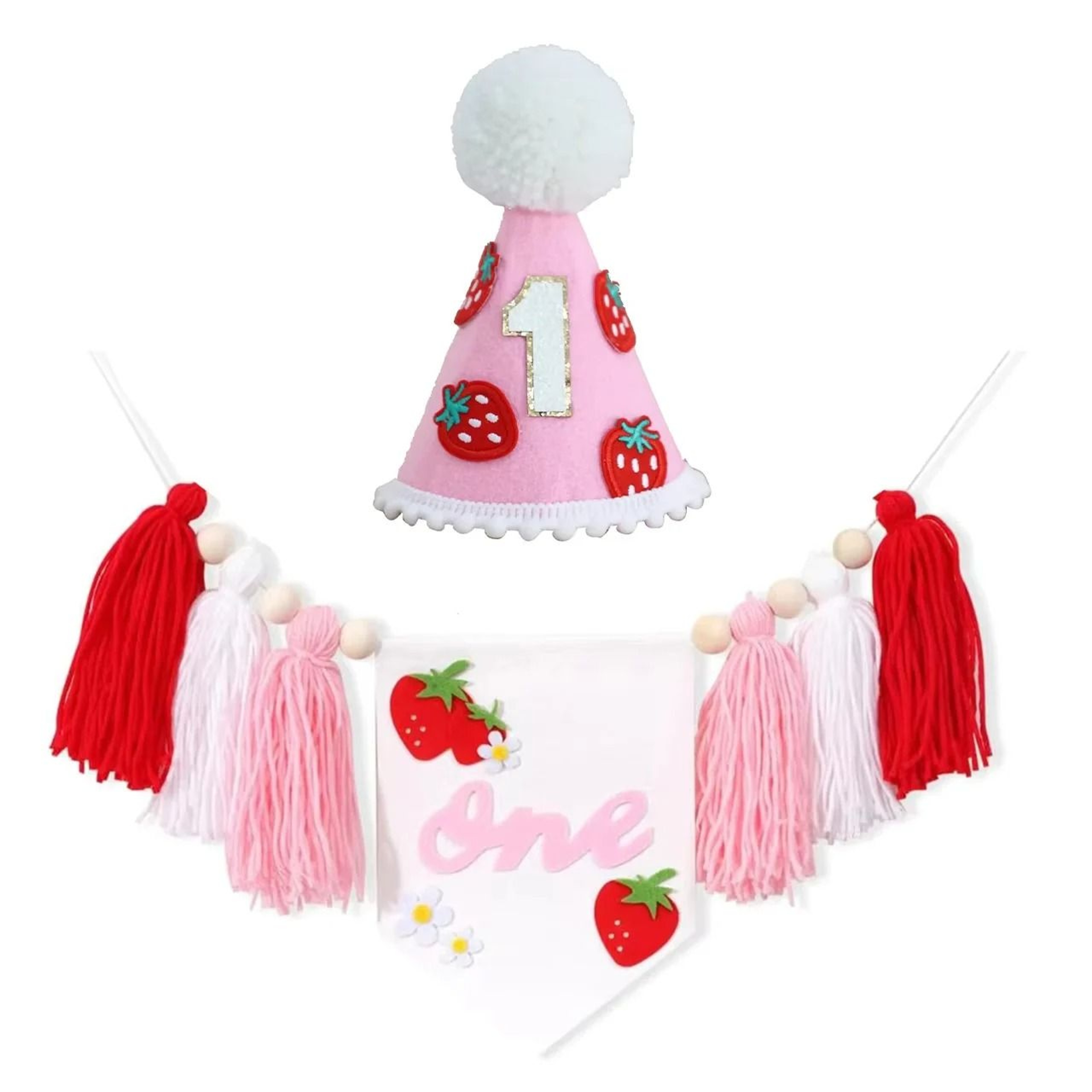 First Birthday Banner High Chair Banner Boho Baby Birthday Decoration 0