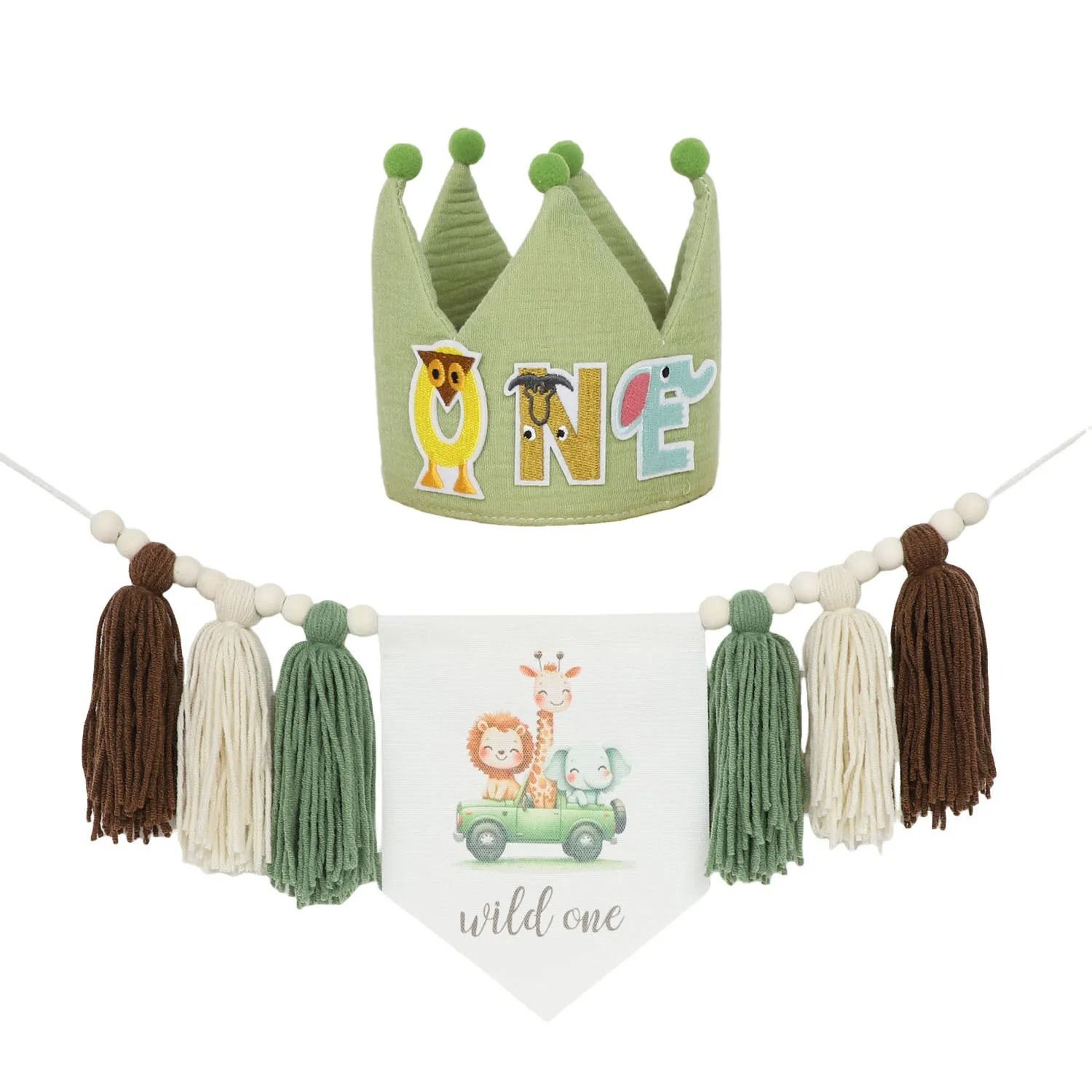 First Birthday Banner High Chair Banner Boho Baby Birthday Decoration 8