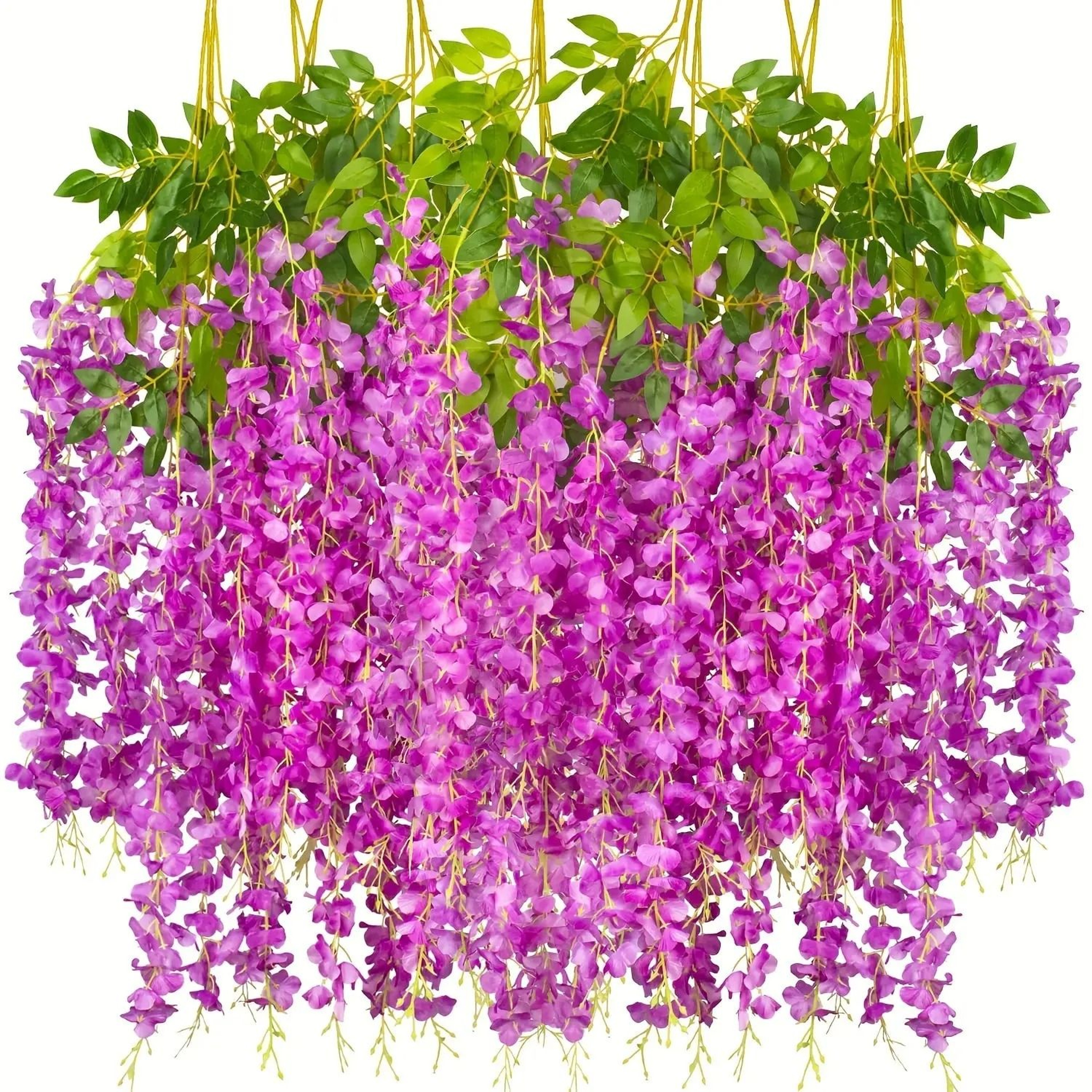 Artificial Violet Vine Flowers Hanging Plant Wedding Decor Arrangement 3