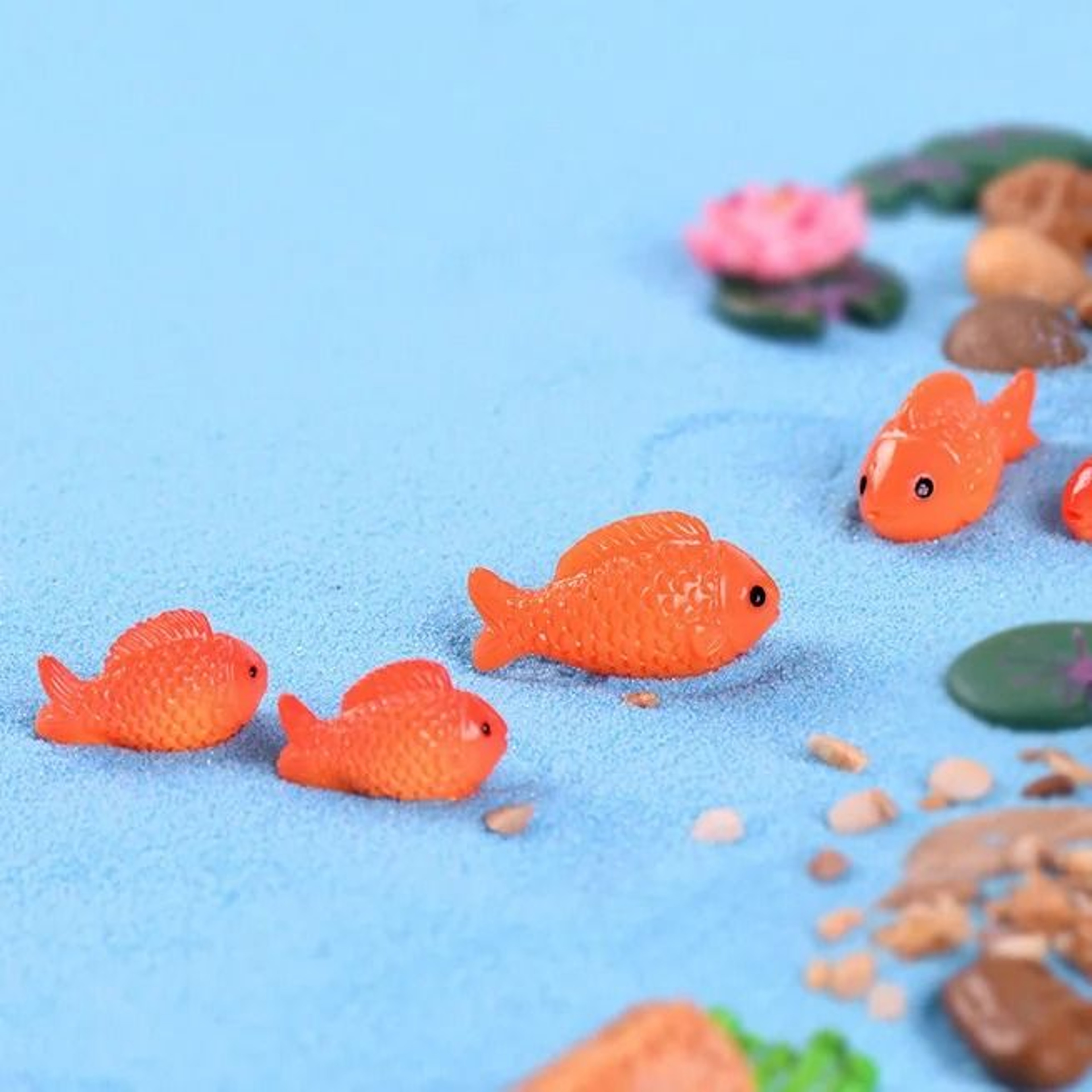 Mini Animal Figurines Set Fairy Garden Dollhouse Aquarium Decor 10