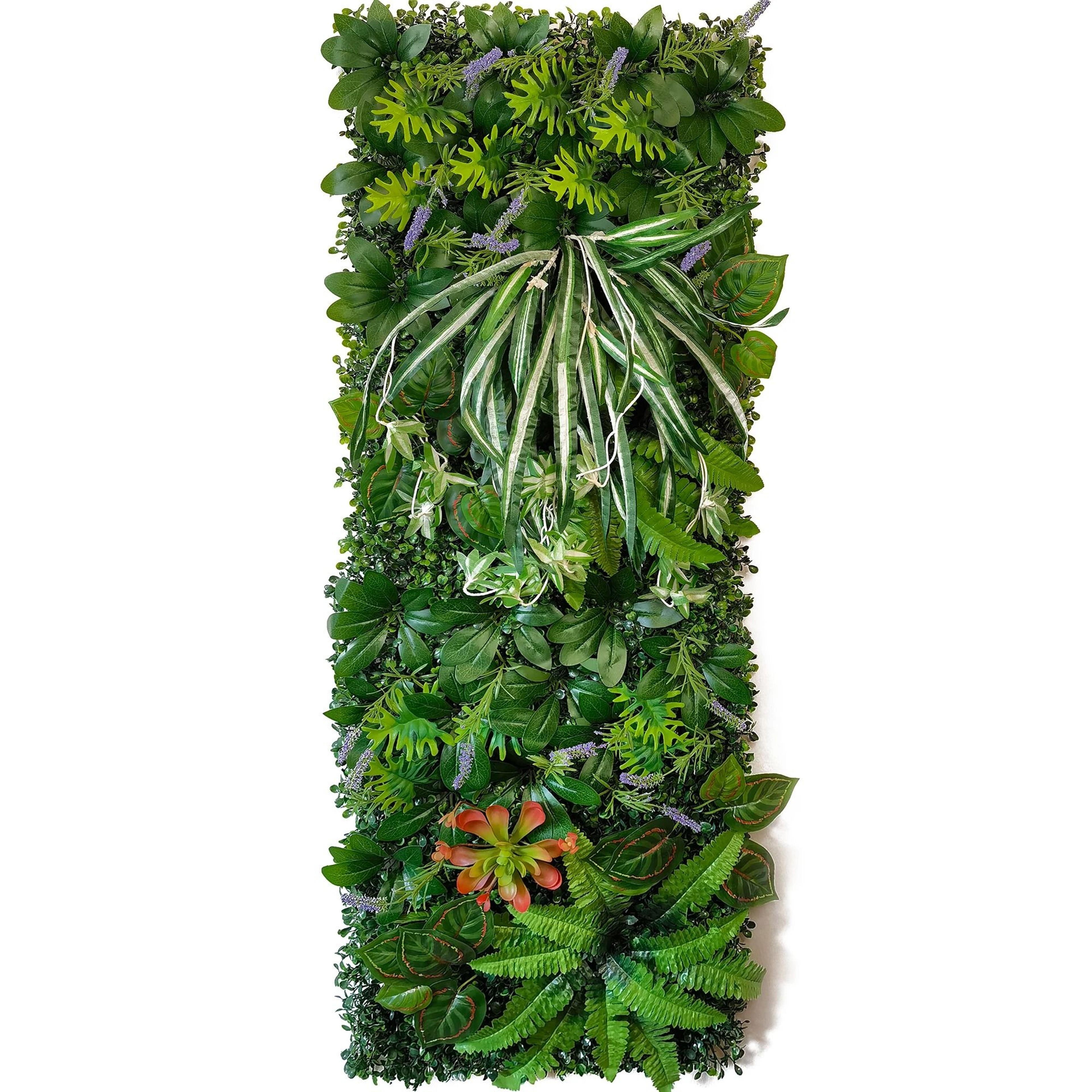 Artificial Grass Wall Panel Faux Greenery Backdrop Decor 8