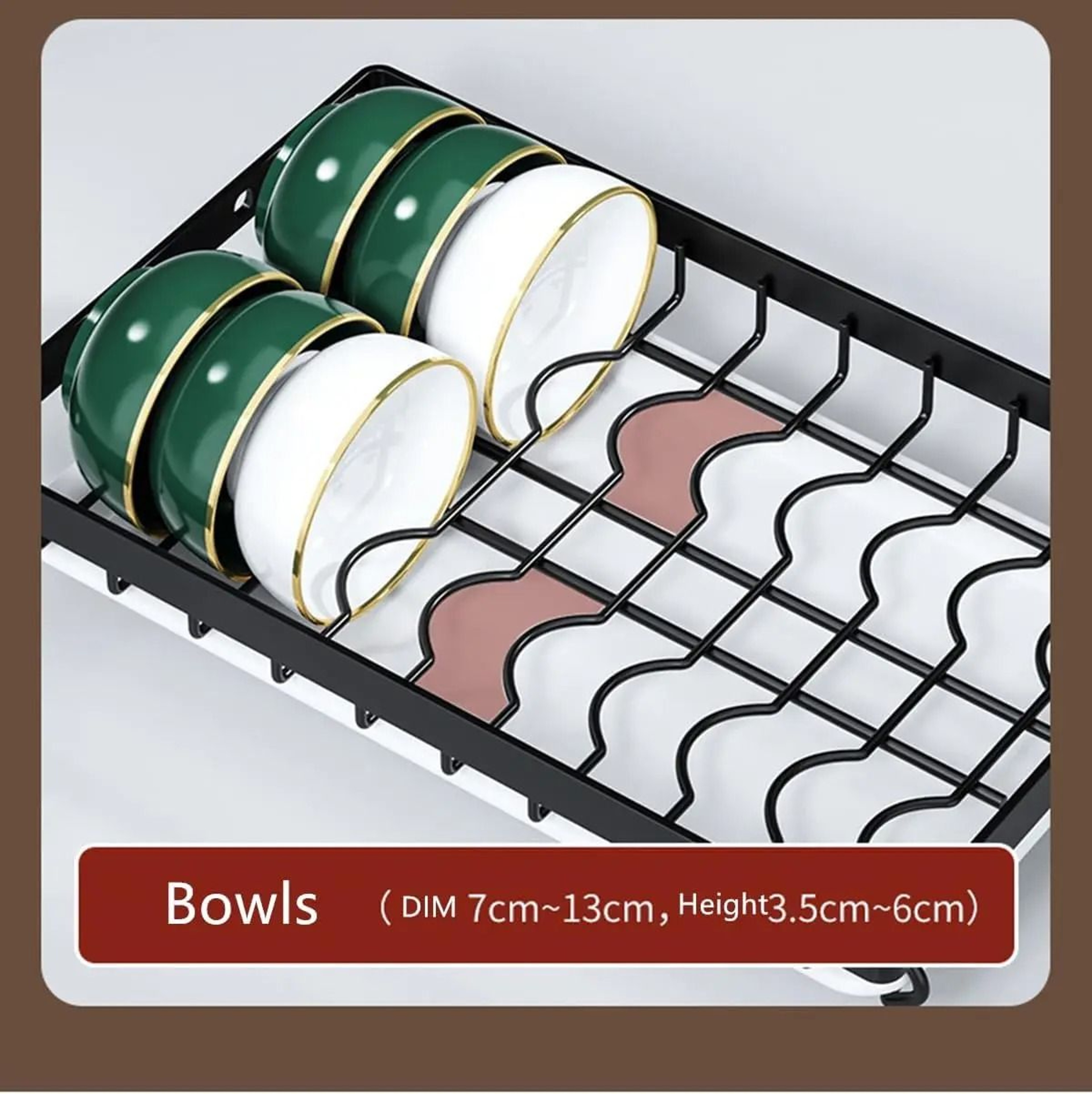 3 Tier Dish Drying Rack Large Capacity Kitchen Countertop Organizer 3