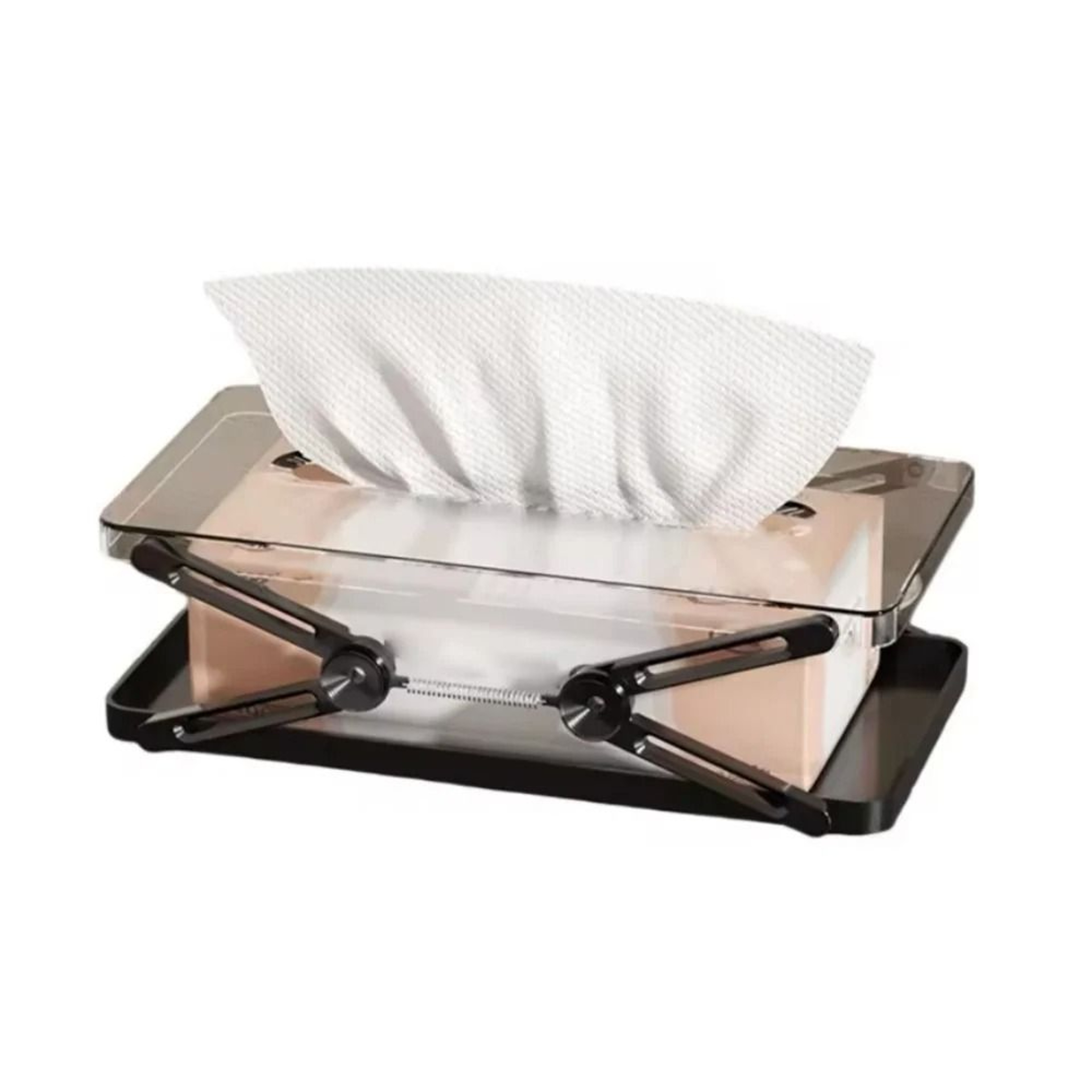 Extendable Tissue Storage Box Adjustable Paper Towel Dispenser Case 2