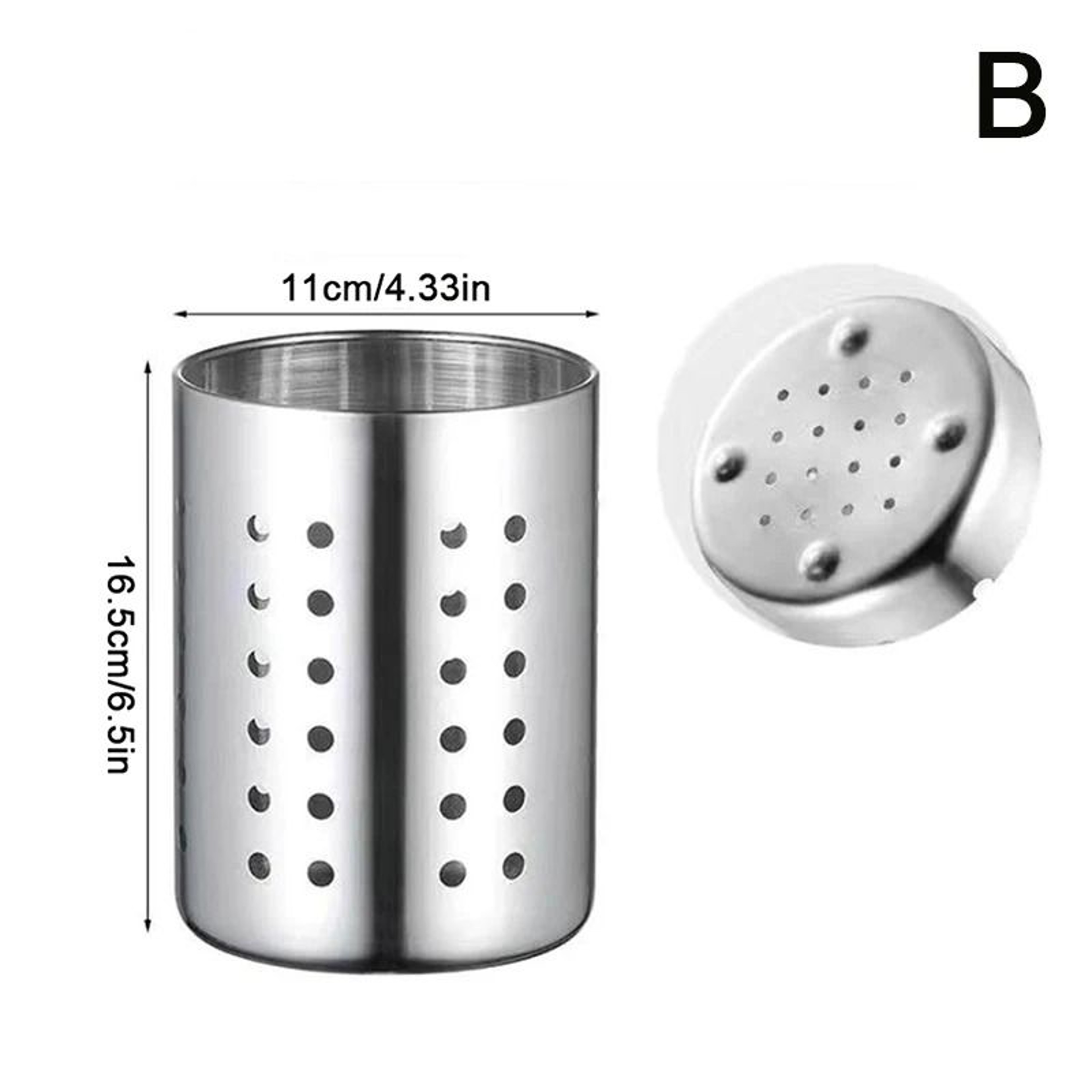 Stainless Steel Cutlery Holder Utensil Drainer Organizer Basket 2