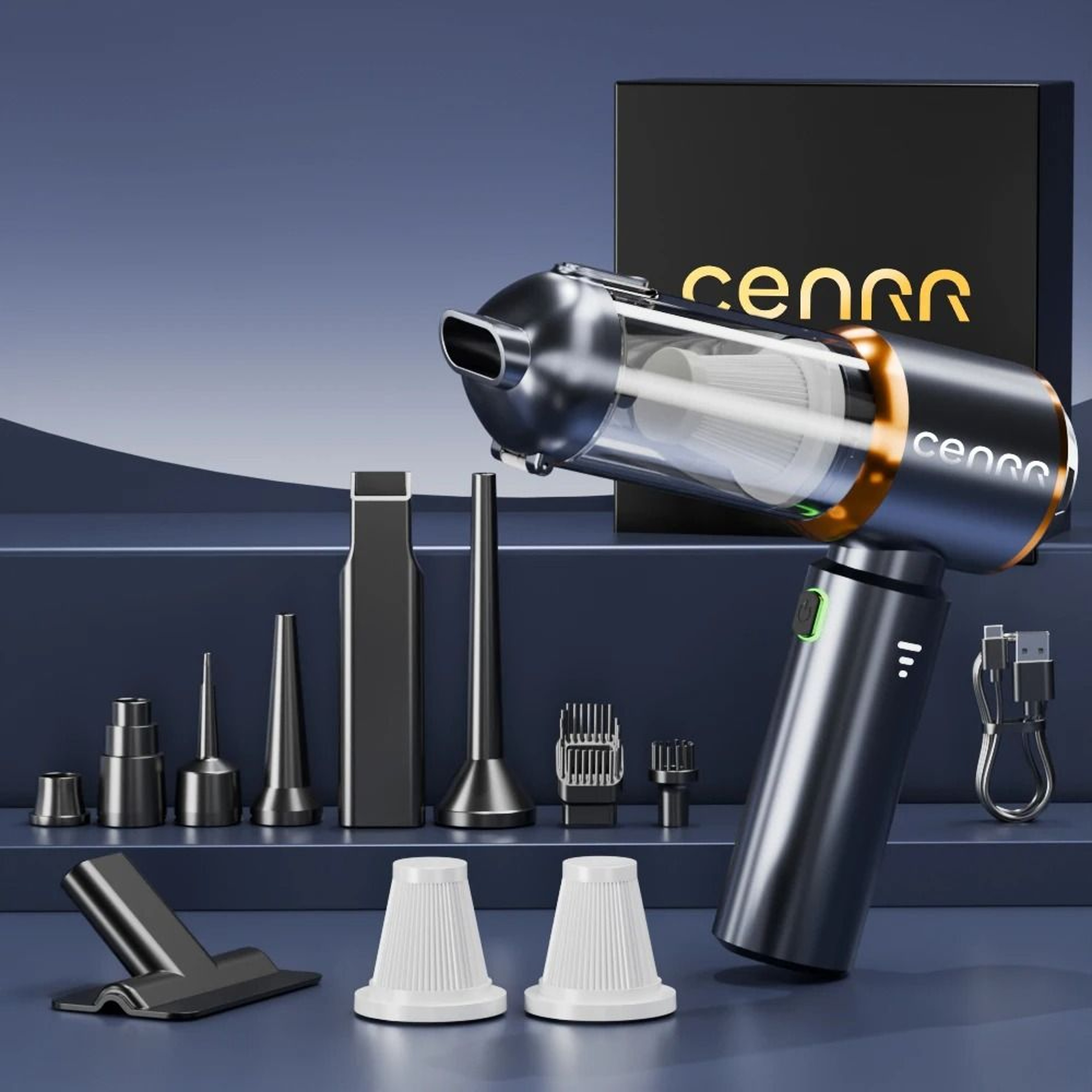 Mini Cordless Car Vacuum Cleaner Powerful Handheld Blower Cleaner 4