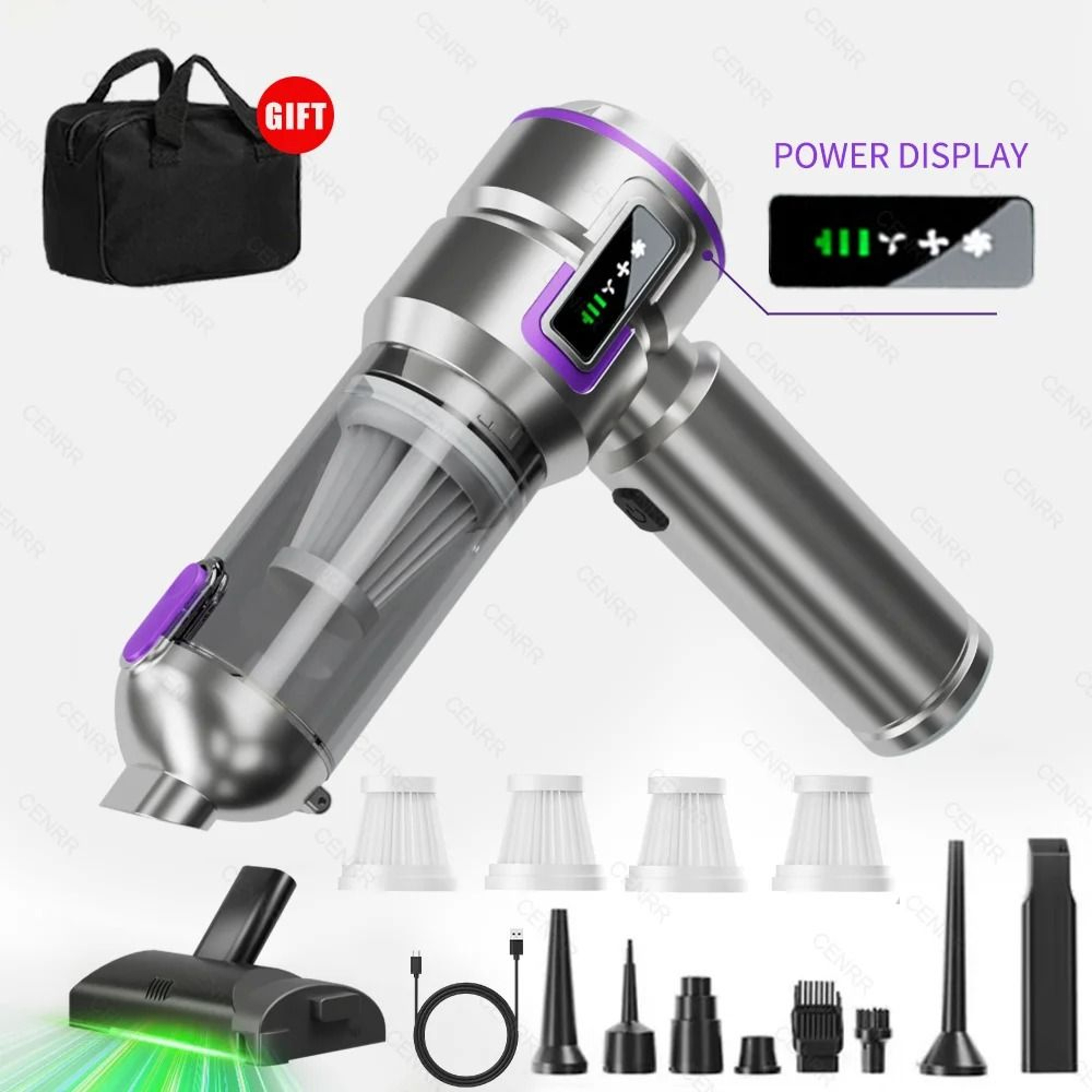 Powerful Mini Cordless Car Vacuum Cleaner Handheld Blower 3