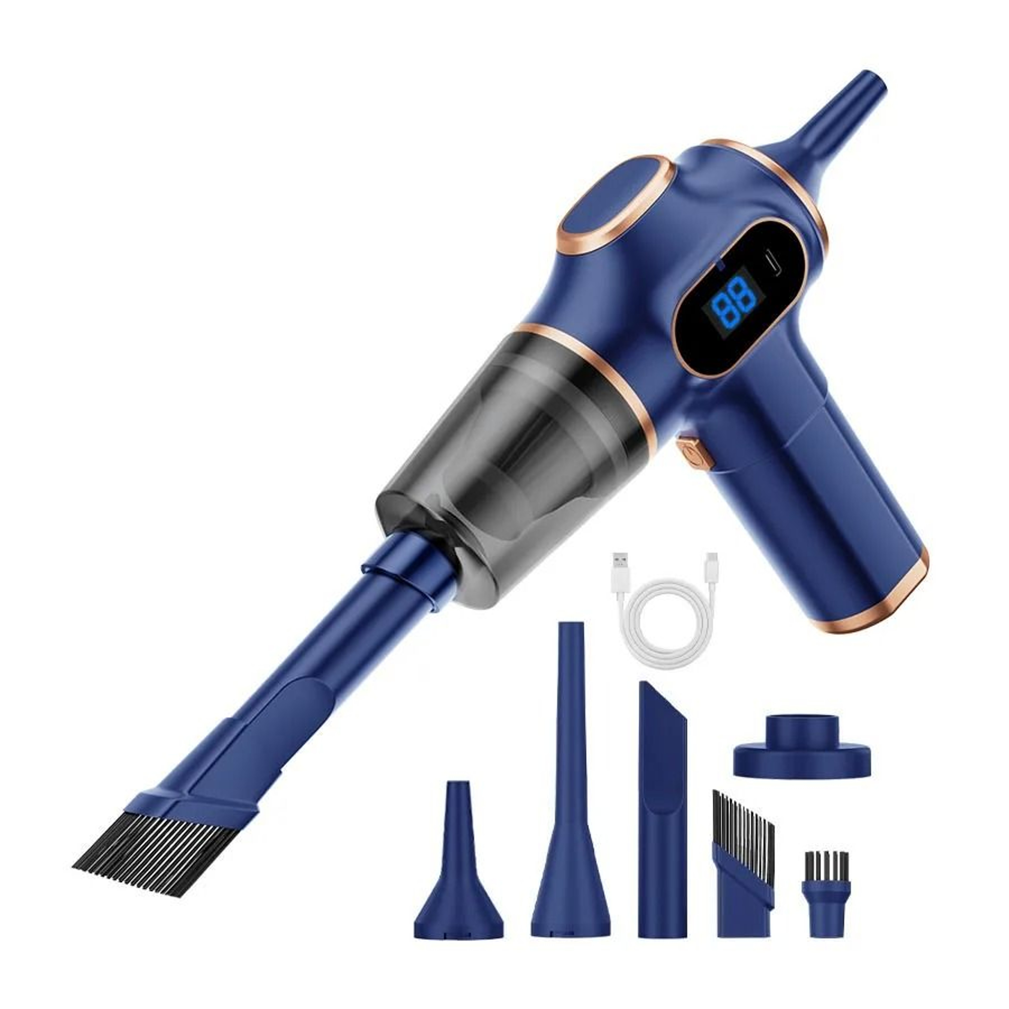 FlexClean Wireless Mini Vacuum Cleaner Portable Handheld Home And Car 8
