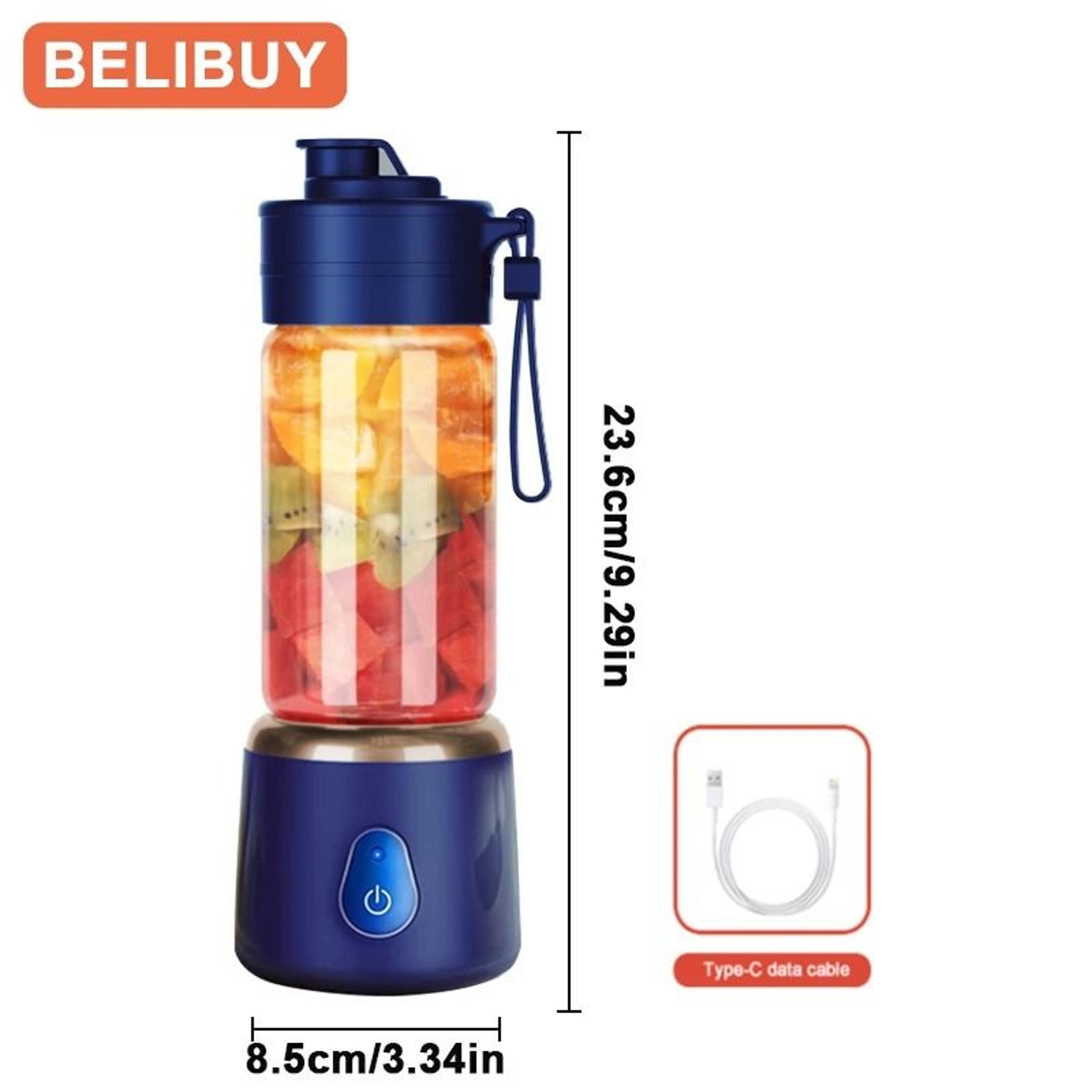 FreshSqueeze Portable Electric Juicer USB Mini Citrus Blender 4
