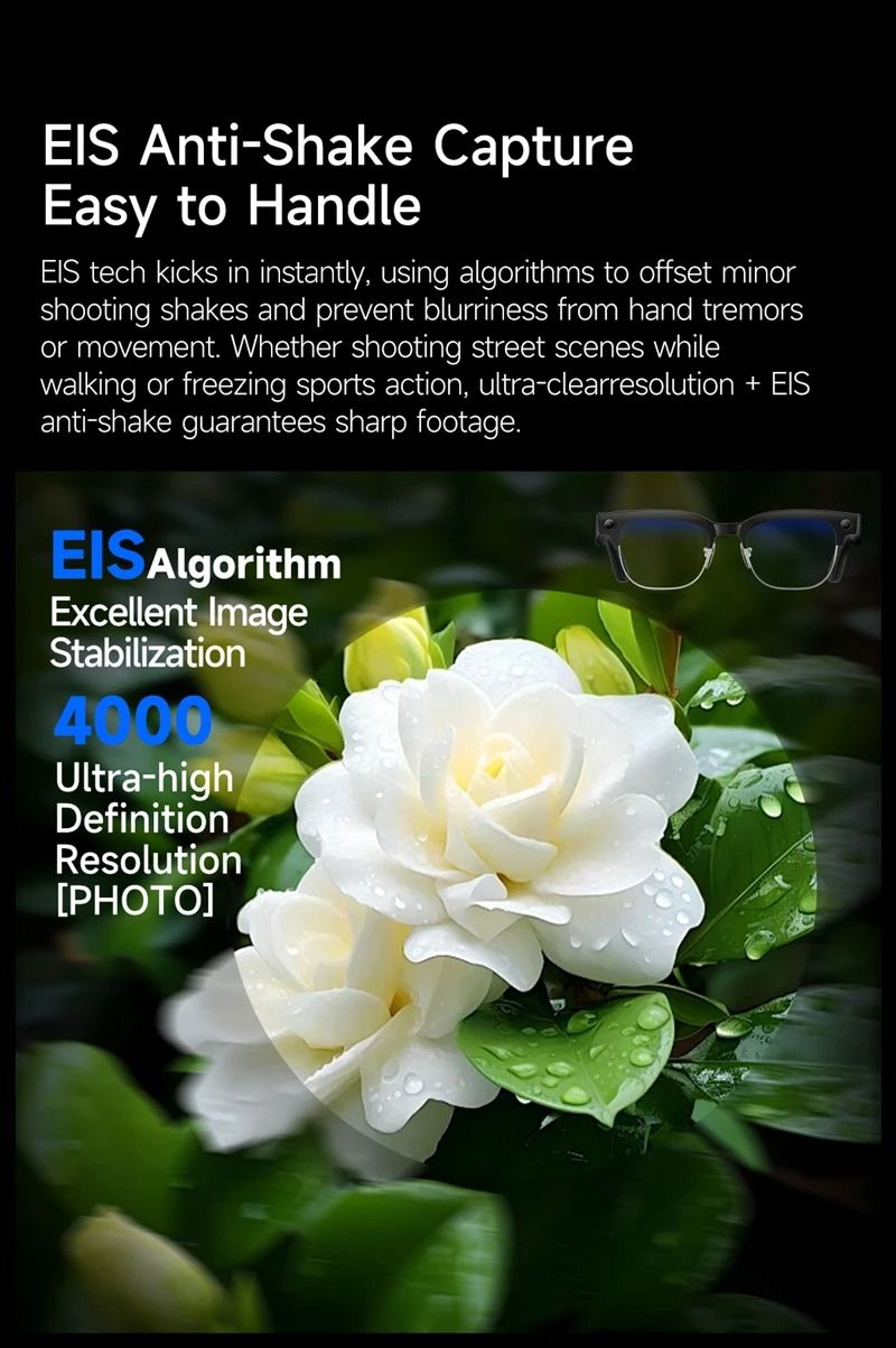 AI Translation Smart Glasses With 4K Camera Bluetooth Calling And Voice Recognition 9