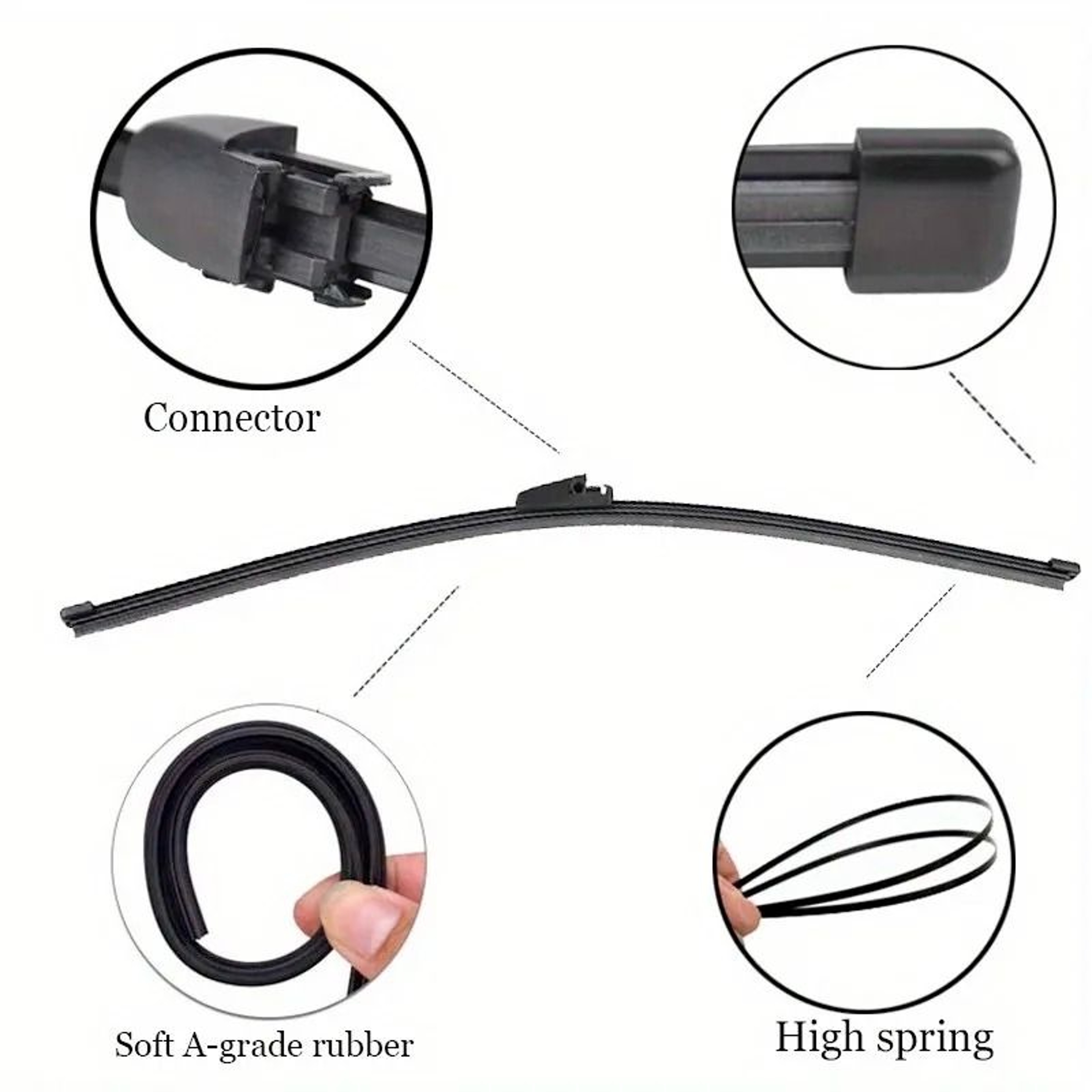 Rear Wiper Blade For VW Skoda And SEAT Vehicles Replacement Rear Windshield Wiper 6