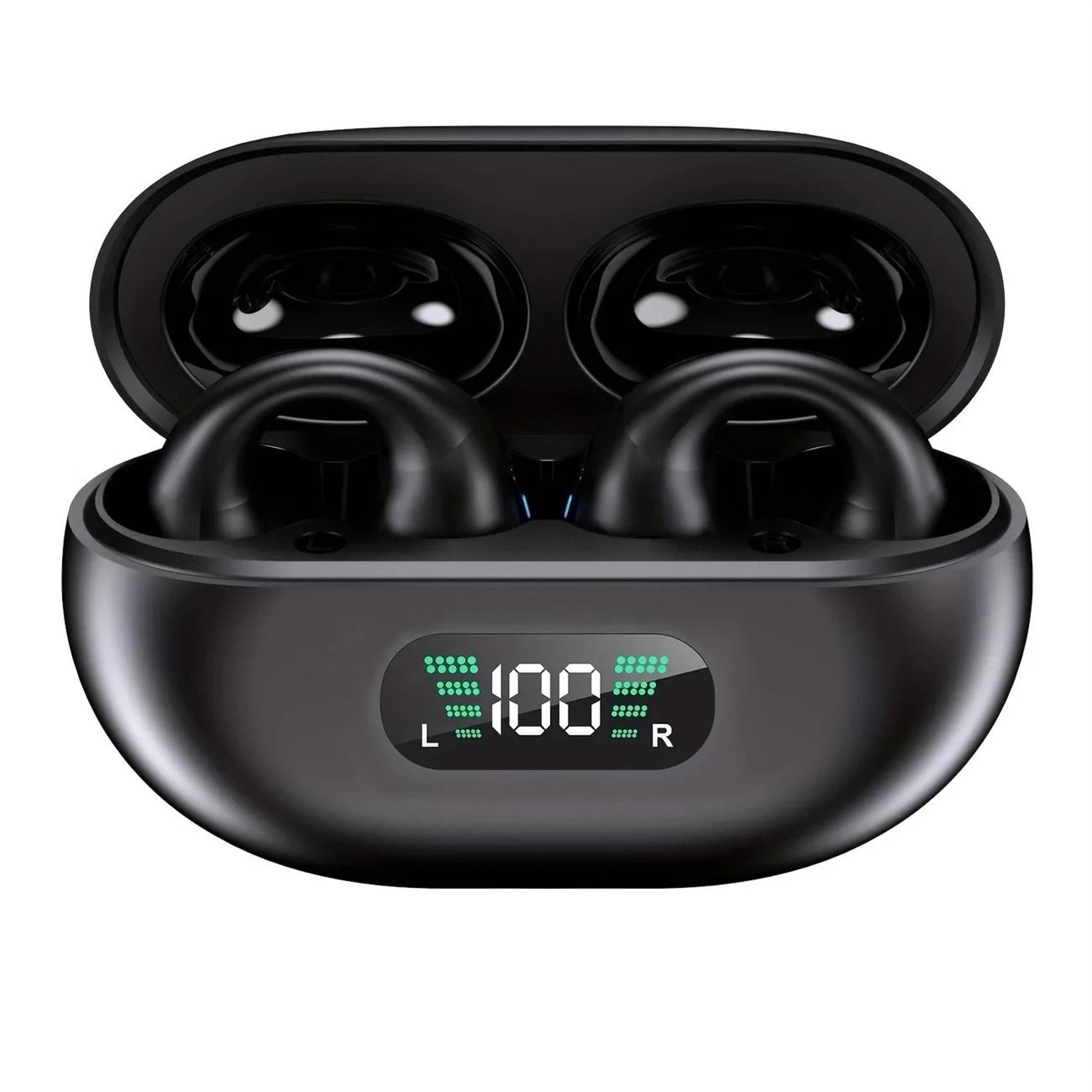 Clip On Wireless Earbuds ANC Bluetooth Mini Earphones With Digital Display For Sports 0
