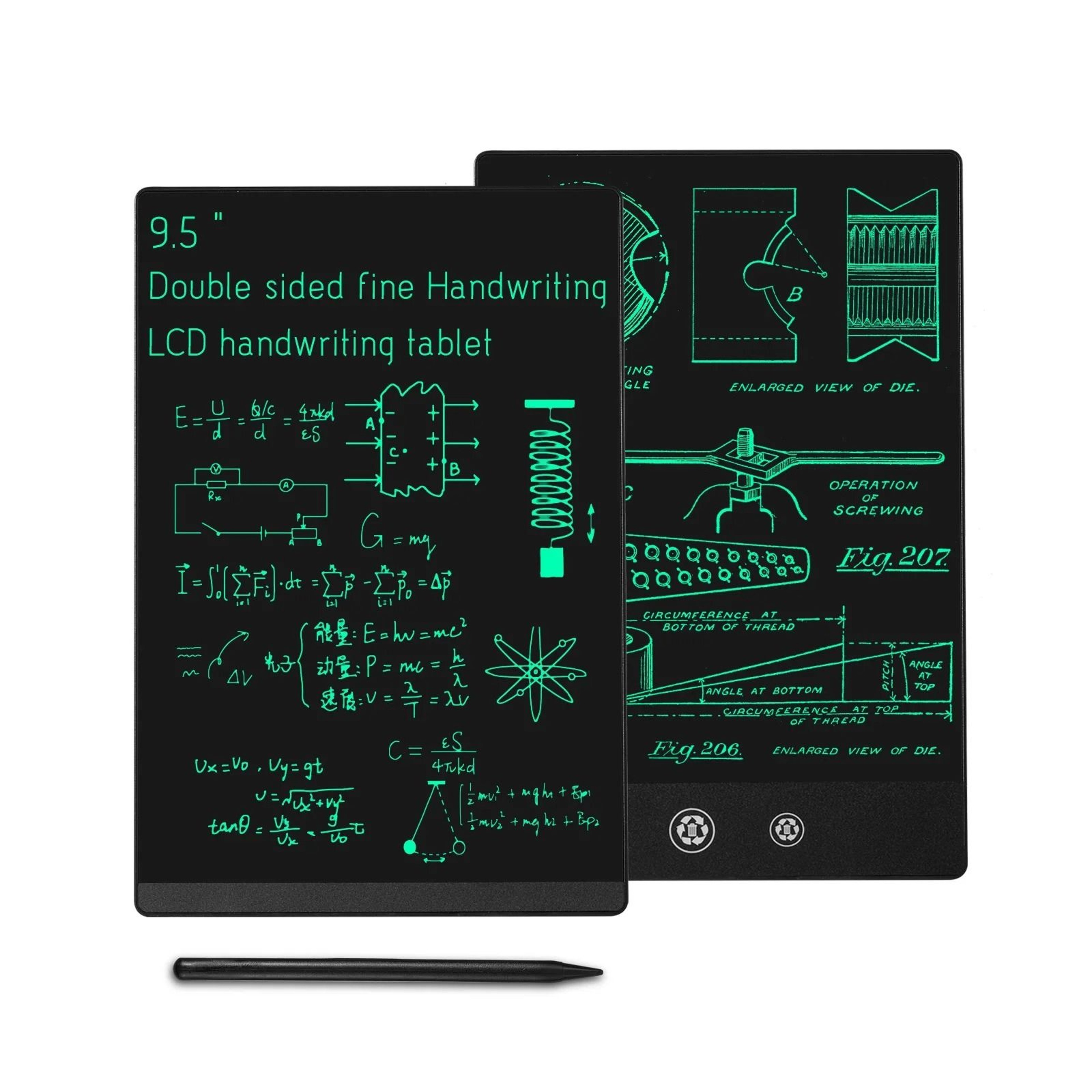95 Inch LCD Writing Tablet Kids Drawing Tablet Reusable Electronic Writing Board 0