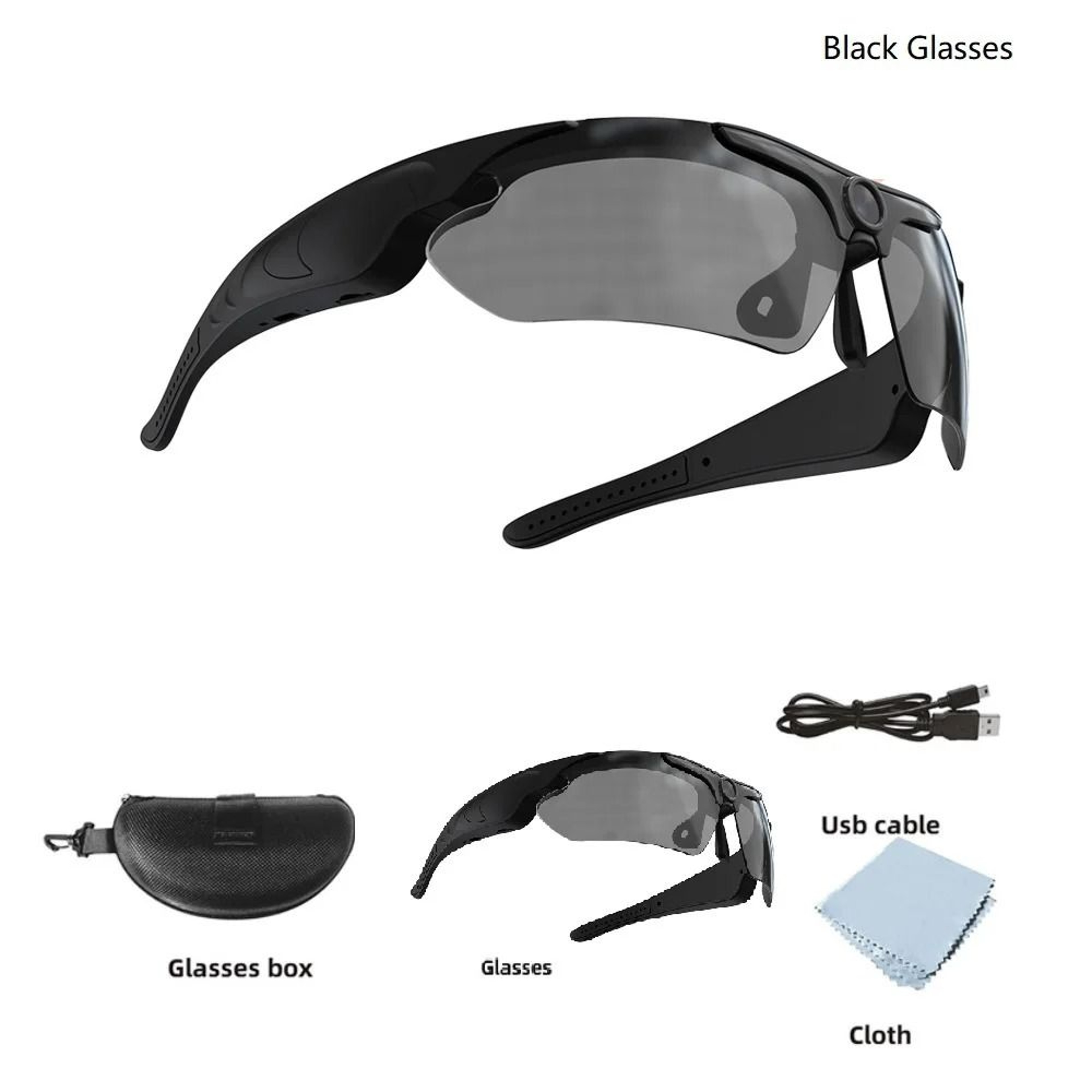 1080P Camera Sunglasses Wearable Sports Video Recording Glasses 1