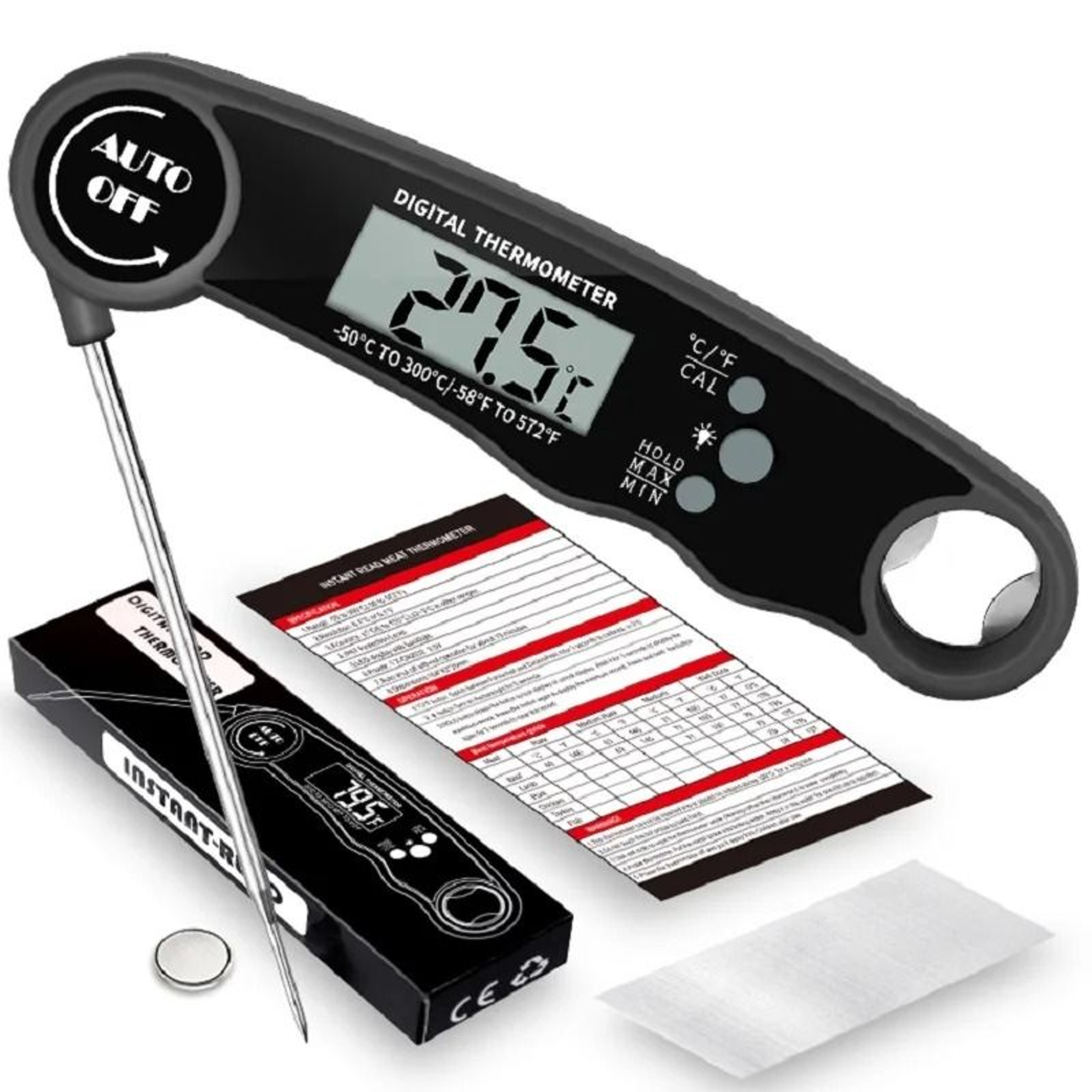 Instant Read Meat Thermometer Digital Cooking Thermometer For BBQ And Kitchen 1