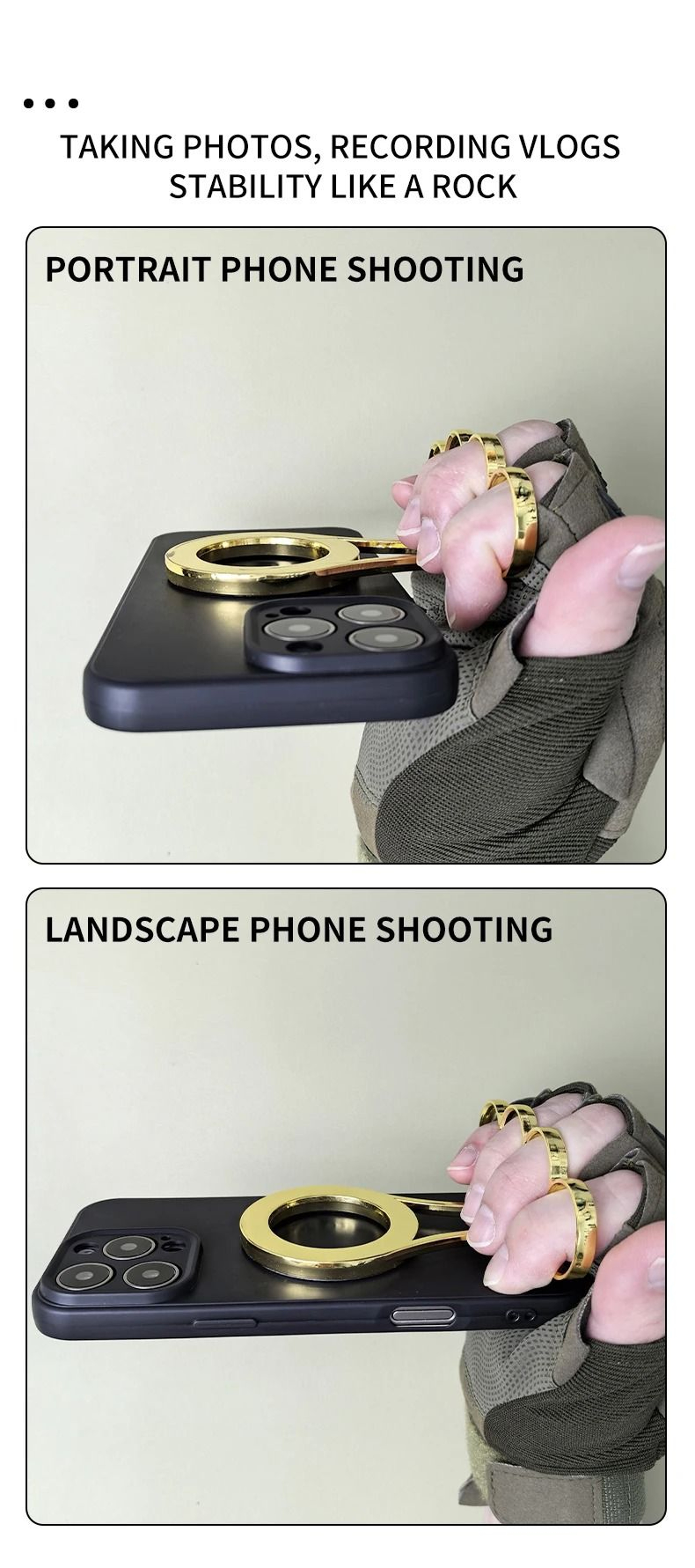 Magnetic Phone Holder 360 Rotating Foldable Dual Mount Stand 1