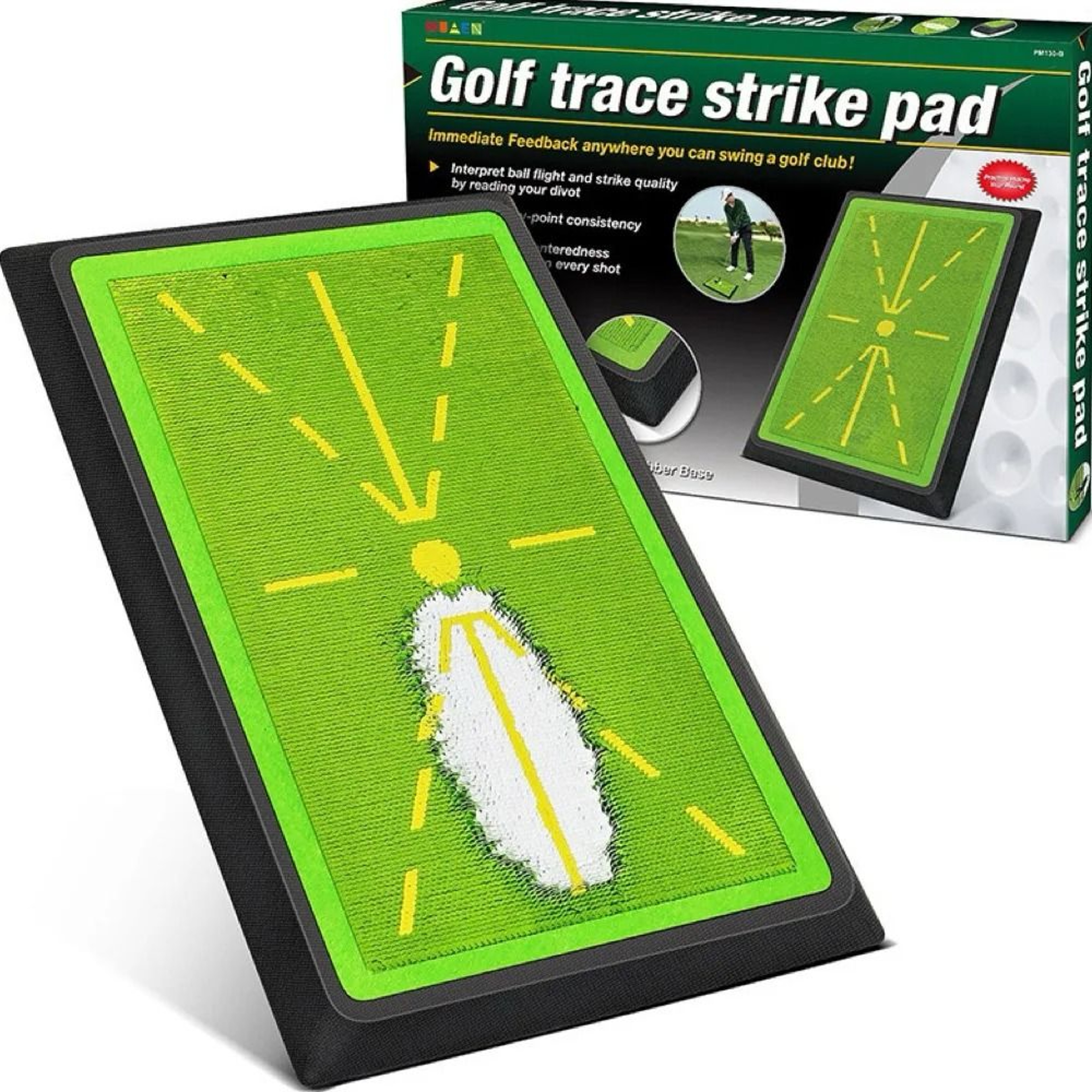 Golf Training Mat Swing Path Trainer Strike Feedback Practice Mat 0