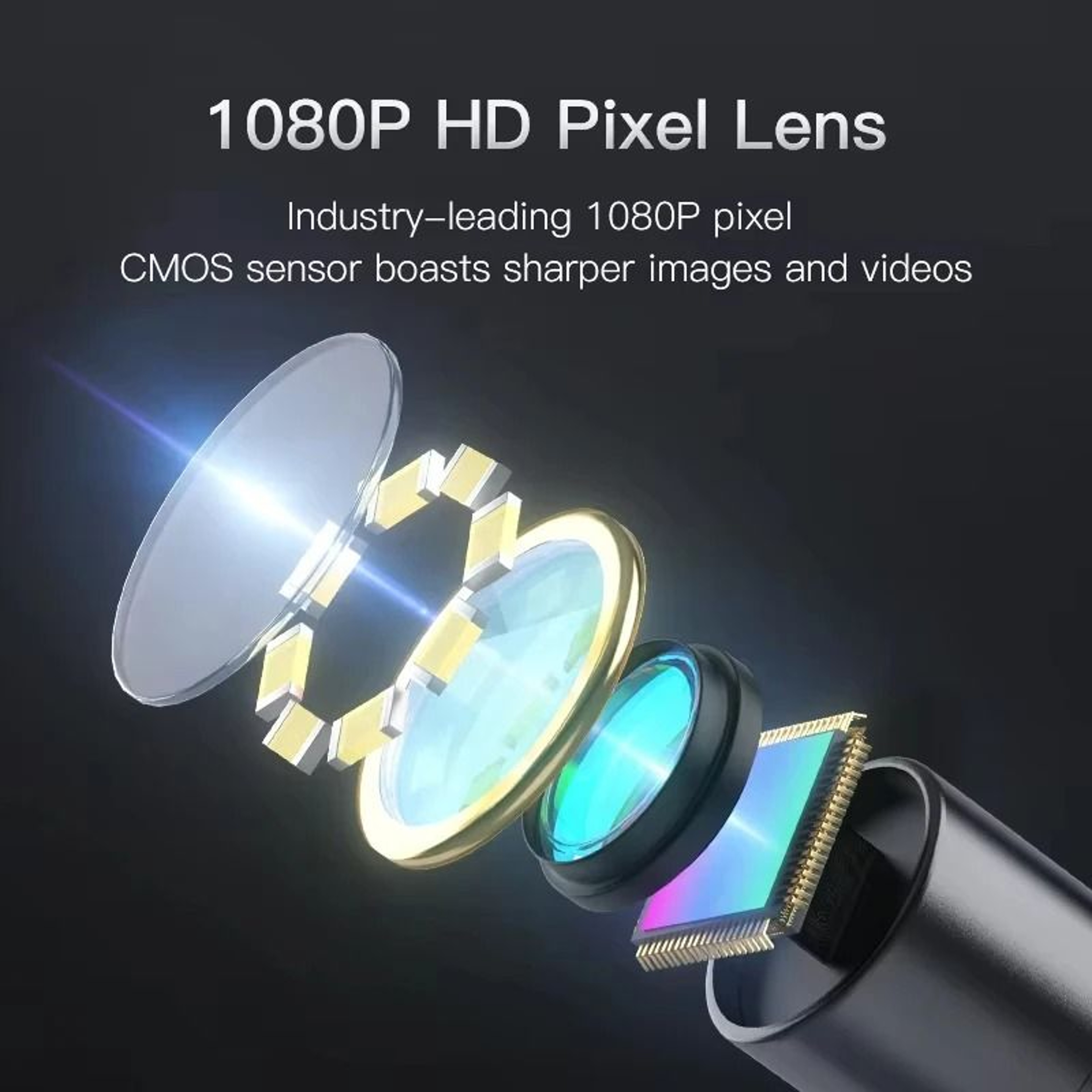HD Endoscope Camera With Dual Lens Borescope Inspection Camera For Car And Sewer Use 1