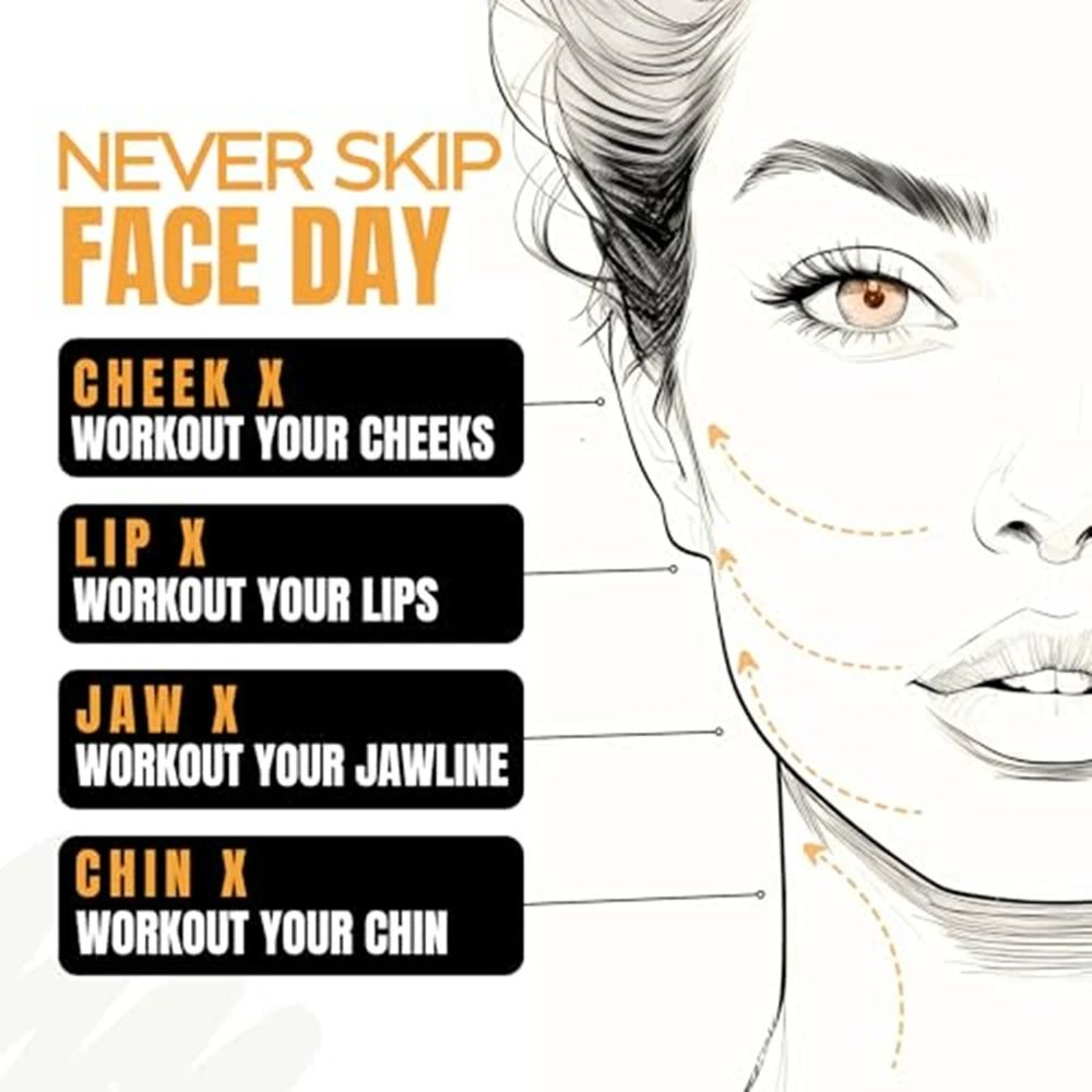Face Sculpting Tool Kit Facial Exercise Kit For Jawline And Face Lifting 4