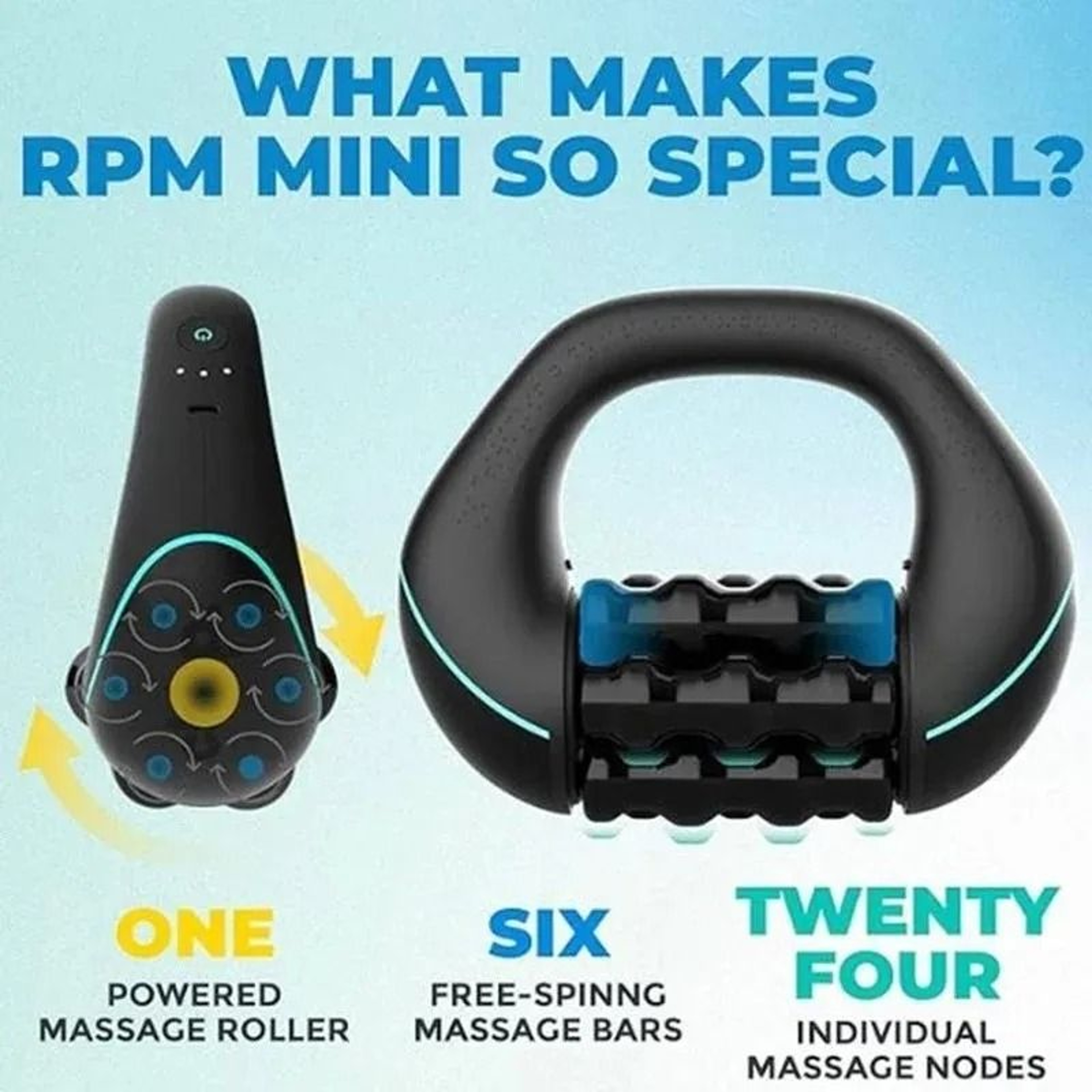 Rechargeable Massage Gun Deep Tissue Massager With Roller Wheel For Muscle Relief 4