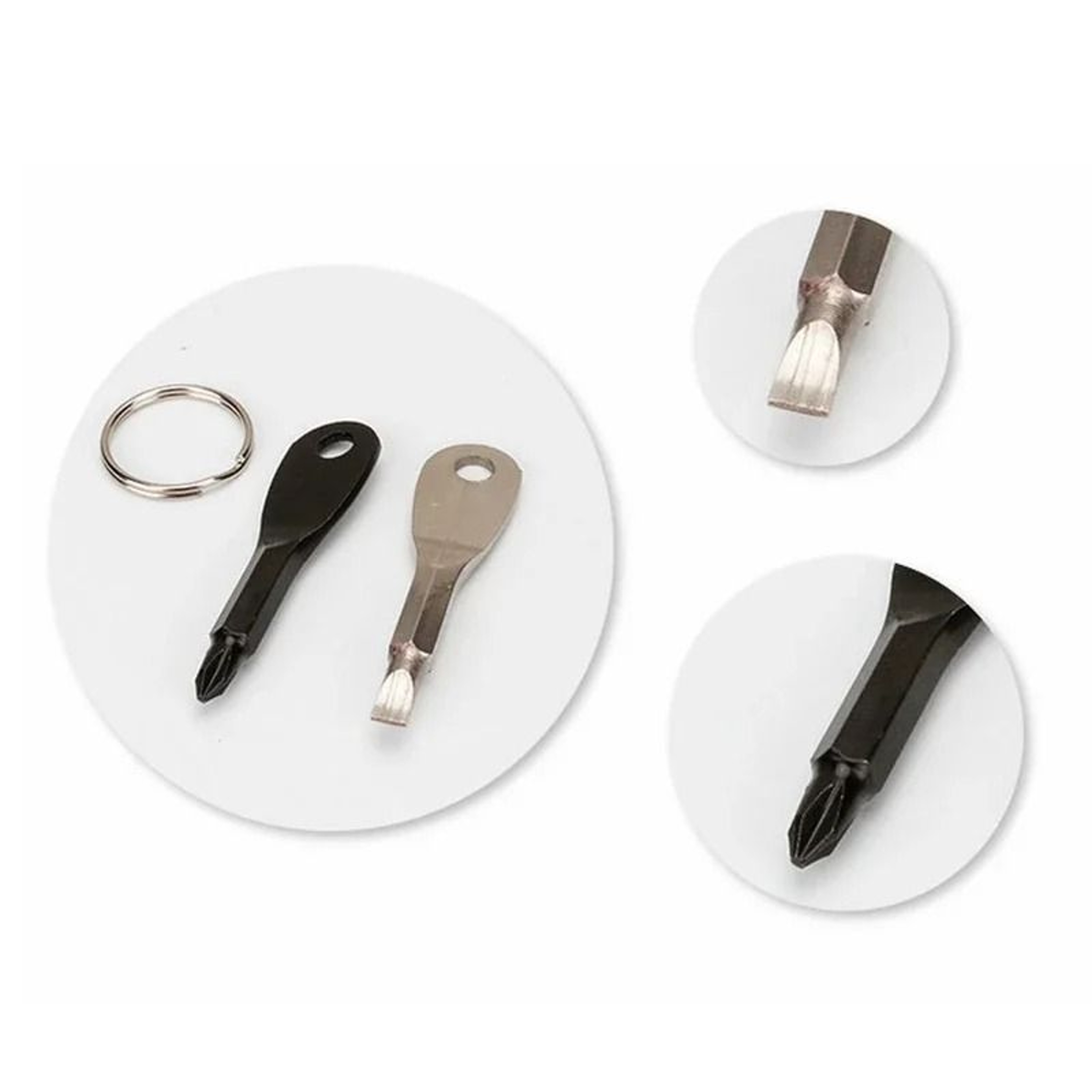 EDC Multi Tool Keychain Screwdriver Portable Outdoor Emergency Repair Tool 17