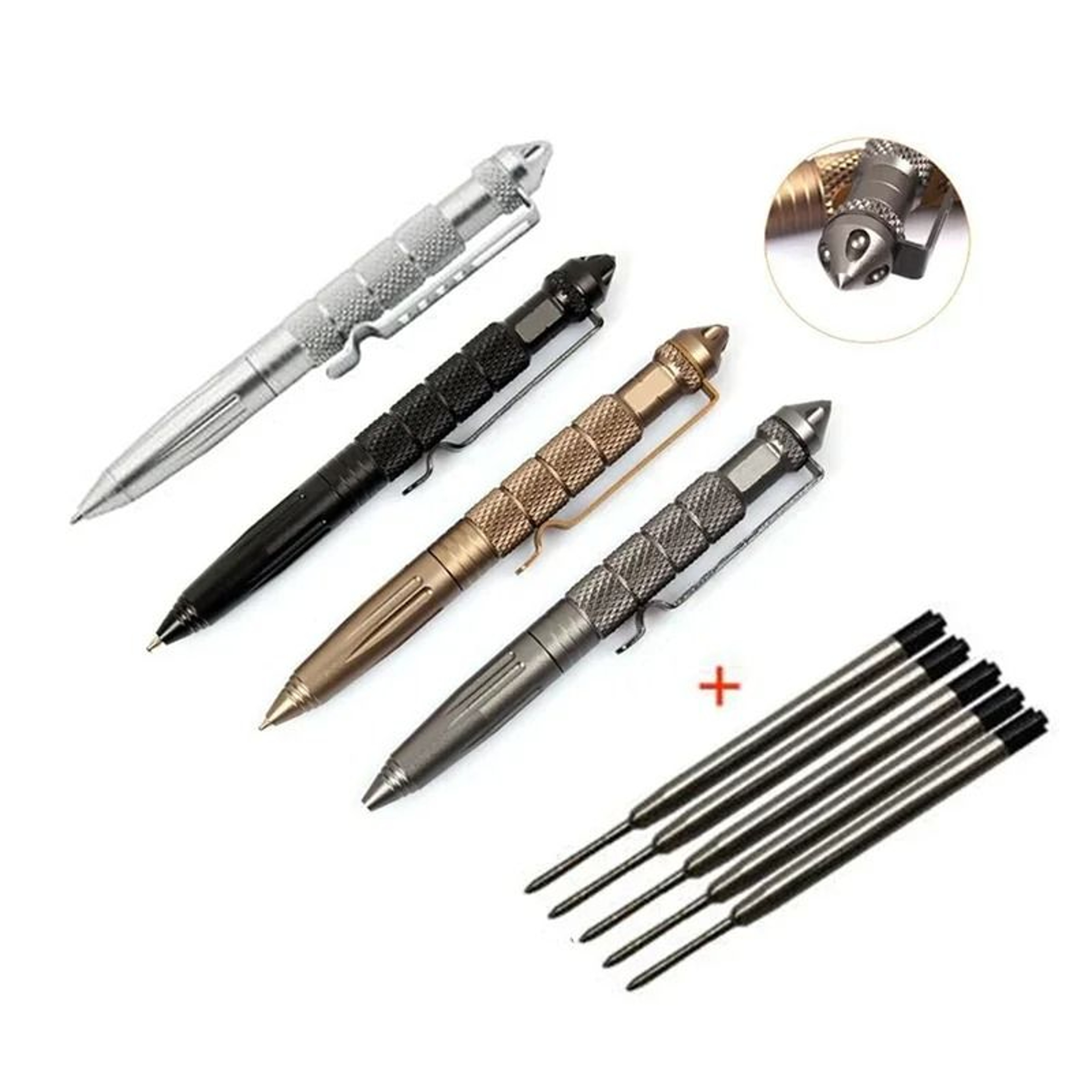 Multifunction Tactical Pen Durable Metal Writing Tool For Outdoor And Emergency Use 0