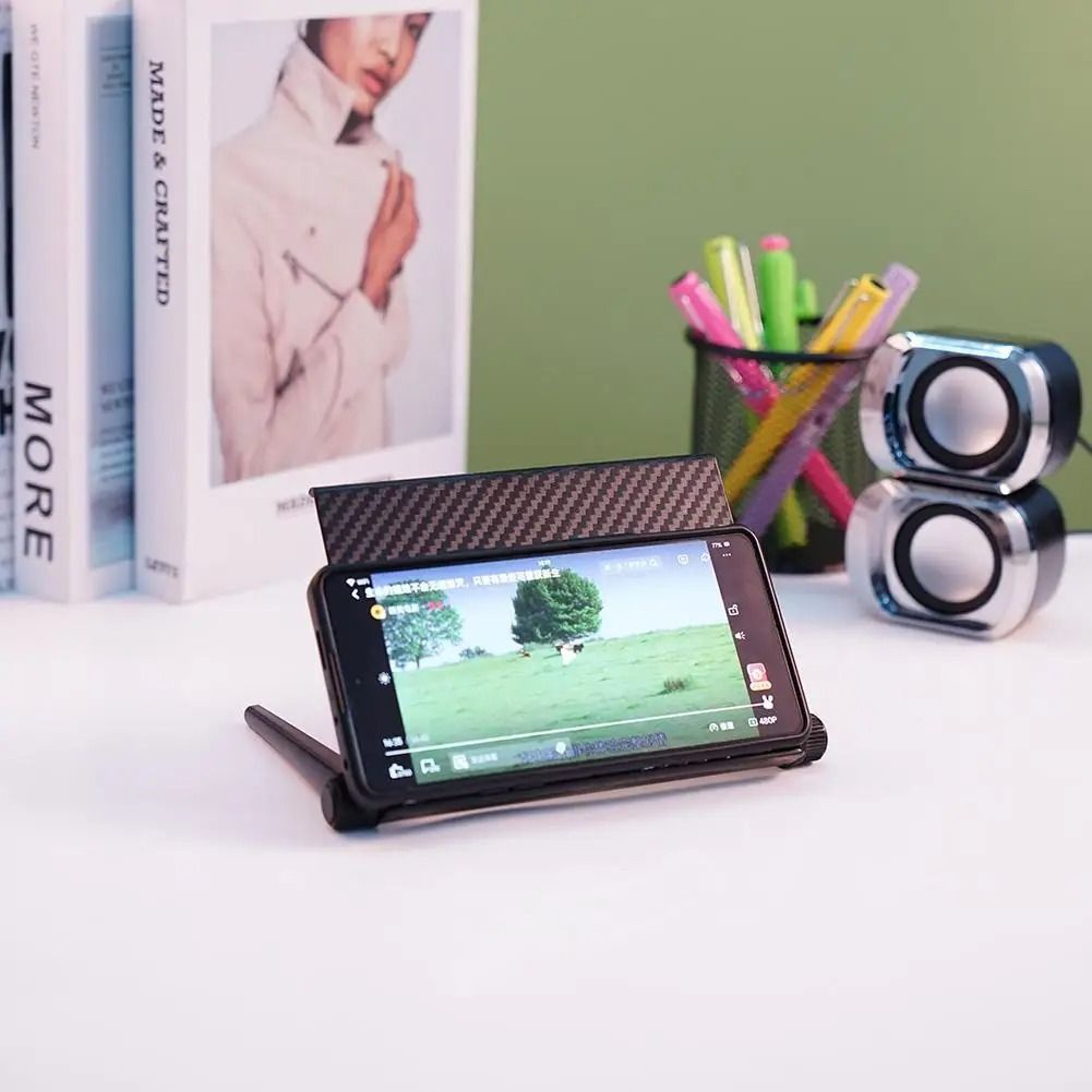 Adjustable Monitor Riser Stand TV Top Shelf Desktop Display Organizer 4