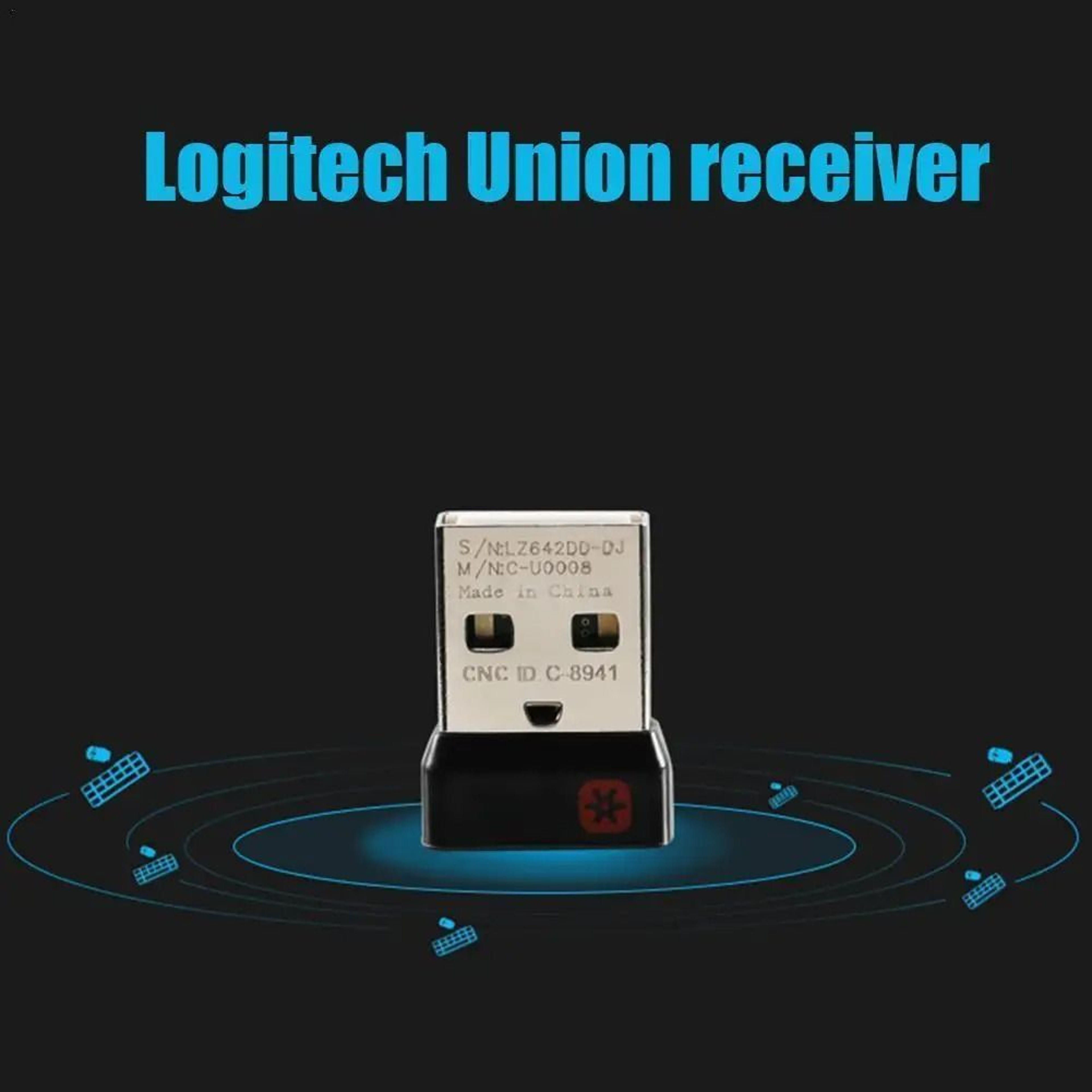 USB Unifying Receiver Wireless Mouse Keyboard Dongle Multi Device Adapter 6