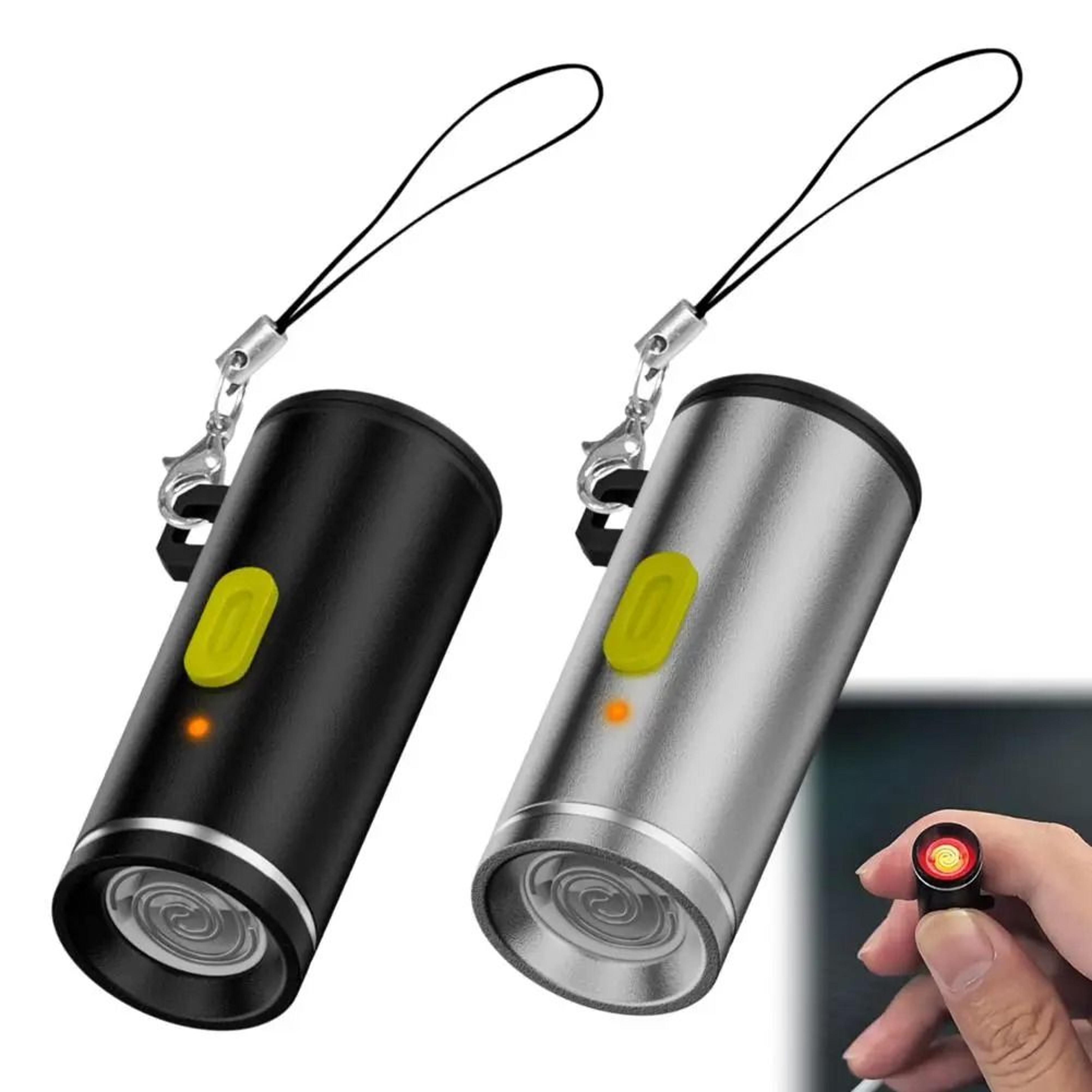Mini Type C Electric Lighter Compact Flameless USB Rechargeable Lighter 0