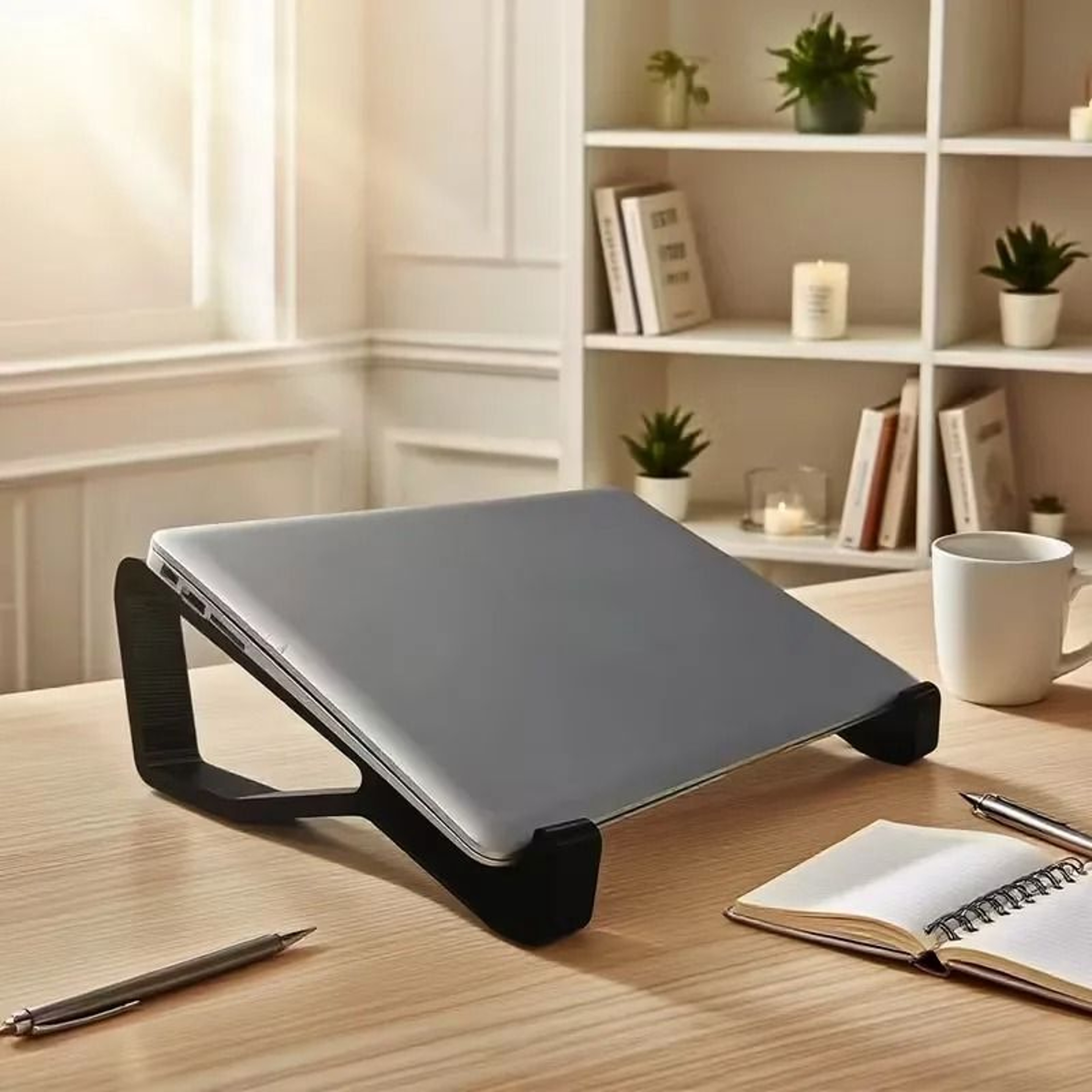 Ergonomic Adjustable Laptop Stand Portable Height Adjustable Stand For MacBook And PC 6