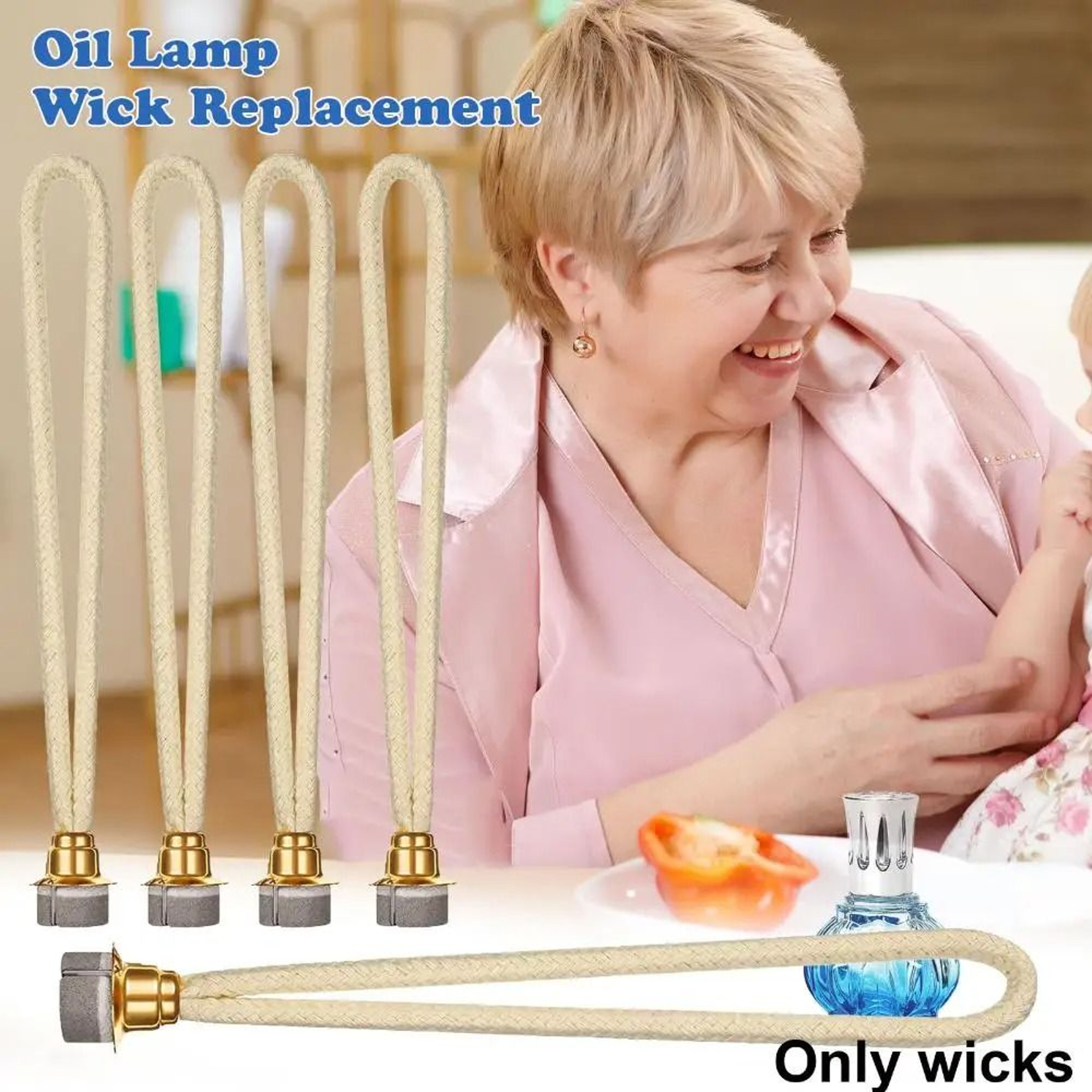 Universal Catalytic Burner Wick Replacement Aromatherapy Lamp Wick For Fragrance Lamps 8