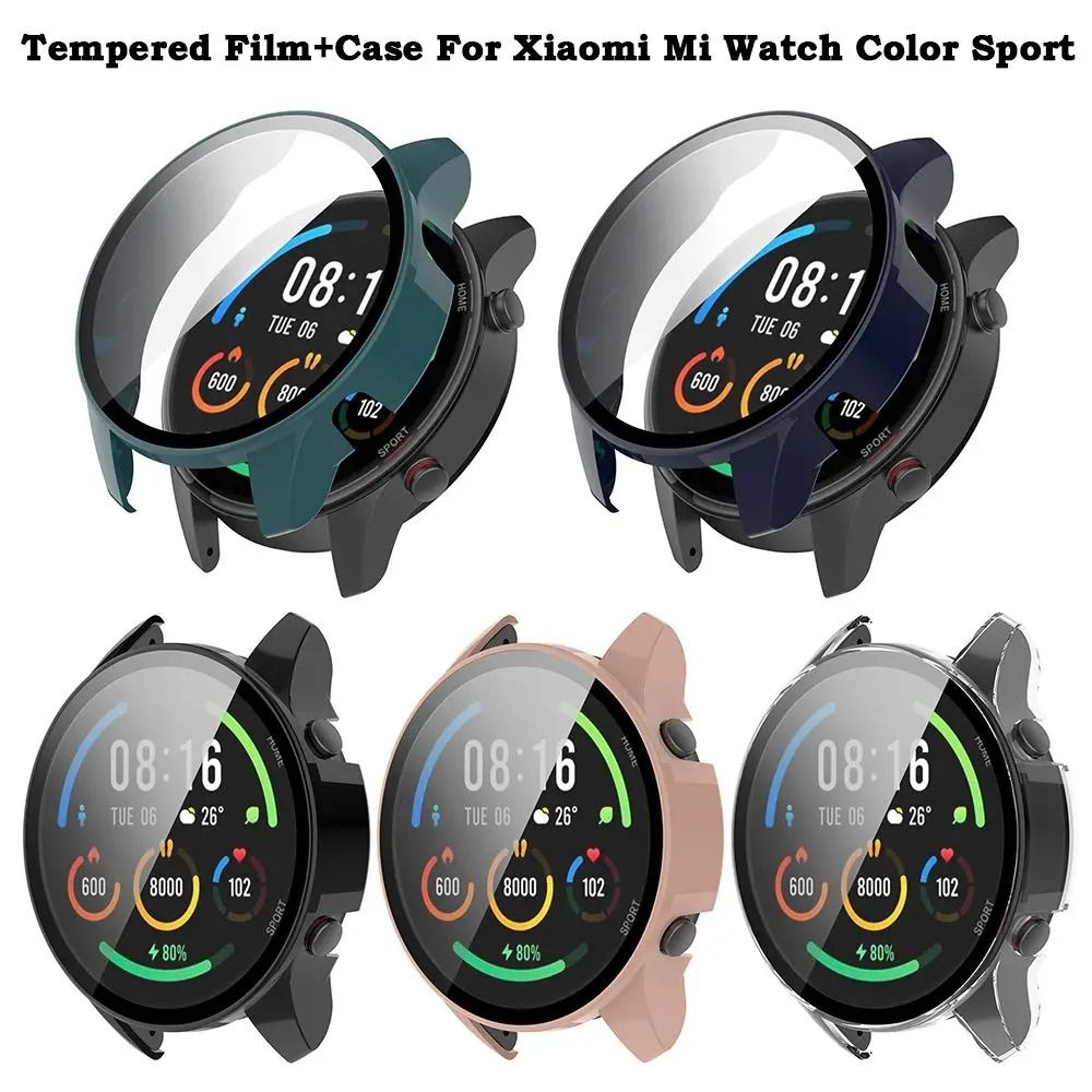 Xiaomi Mi Watch Protective Case With Tempered Glass Screen Protector Full Coverage Watch Cover 10