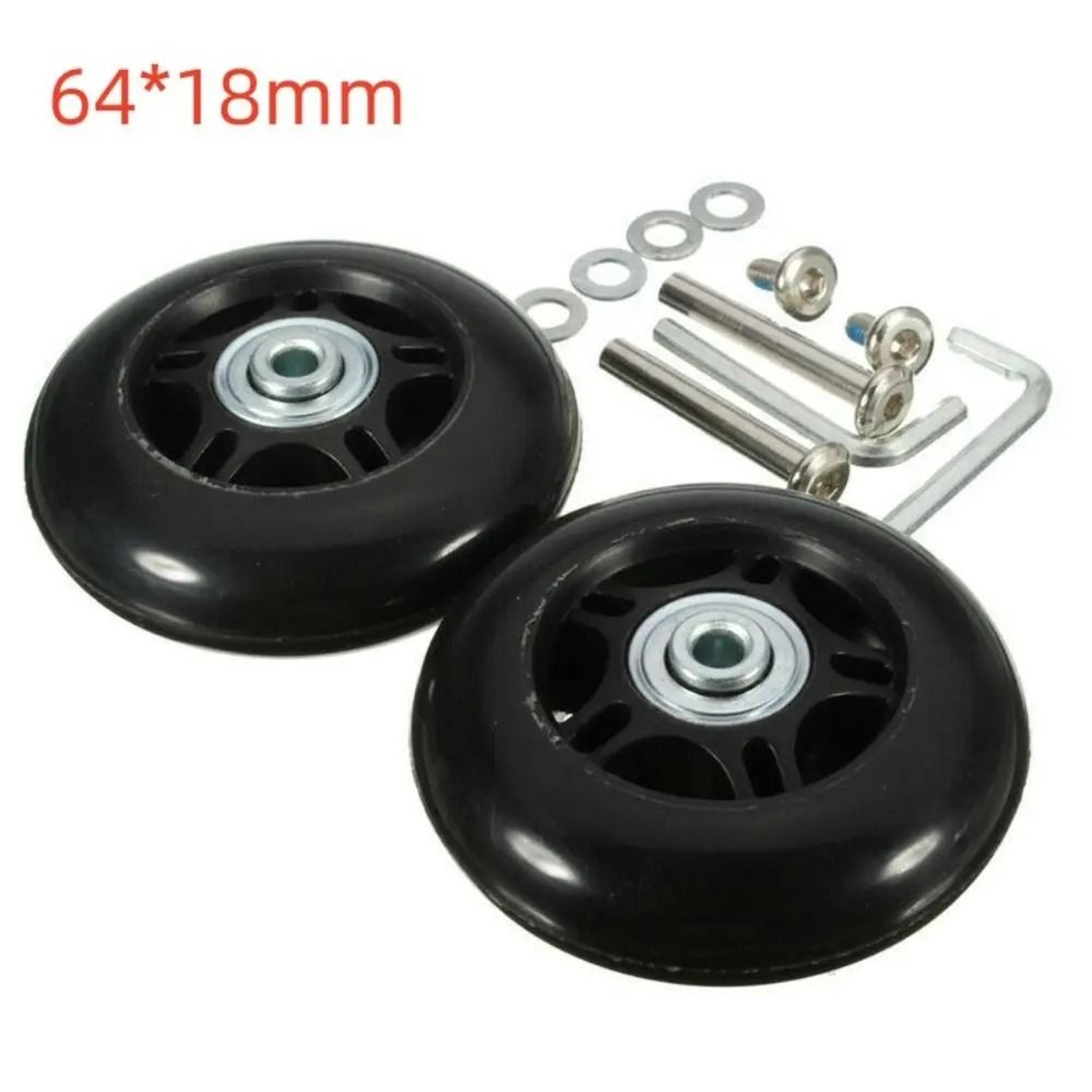 Silent Luggage Wheel Replacement Set Suitcase Wheel Repair Kit With Axles 5