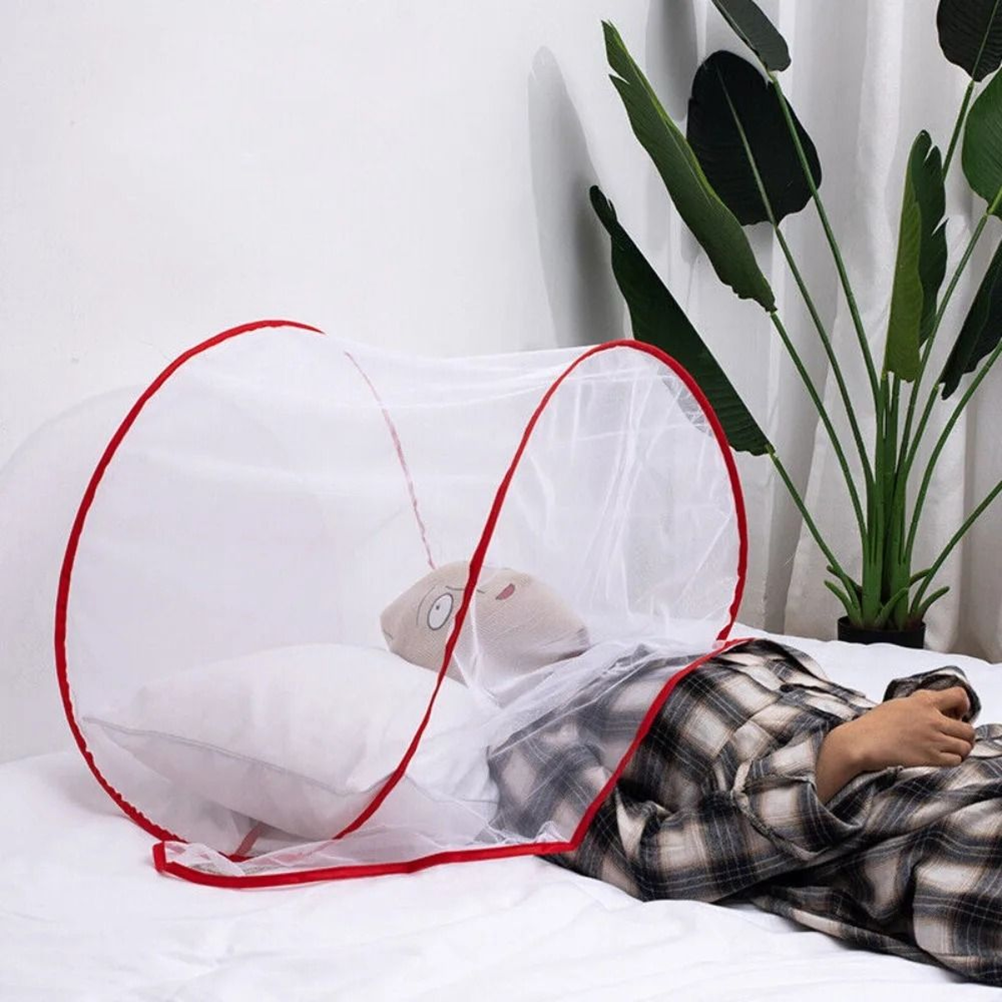 Portable Pop Up Mini Mosquito Net Head Face Protective Cover 8