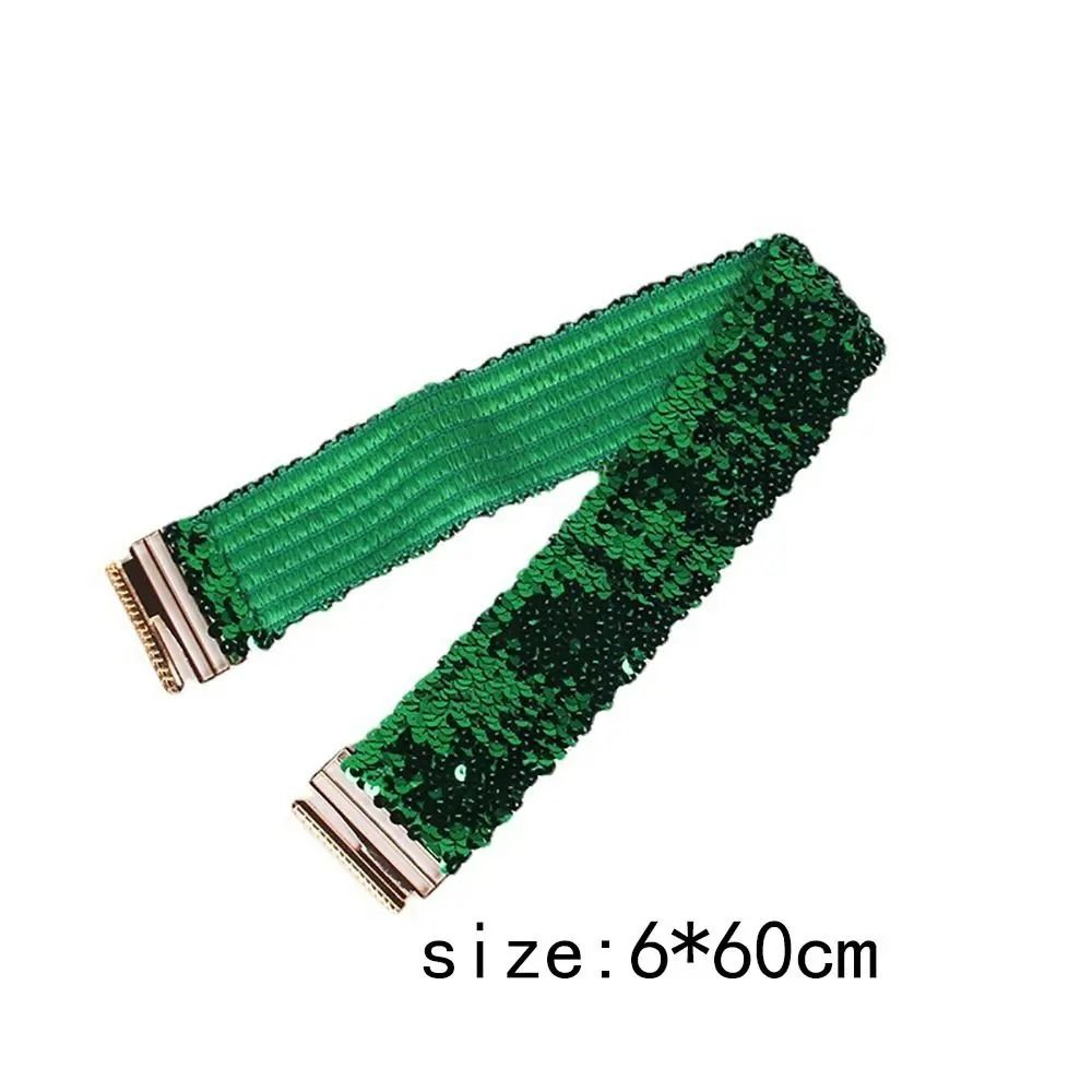 Sequin Stretch Belt Wide Elastic Corset Waistband For Women 12