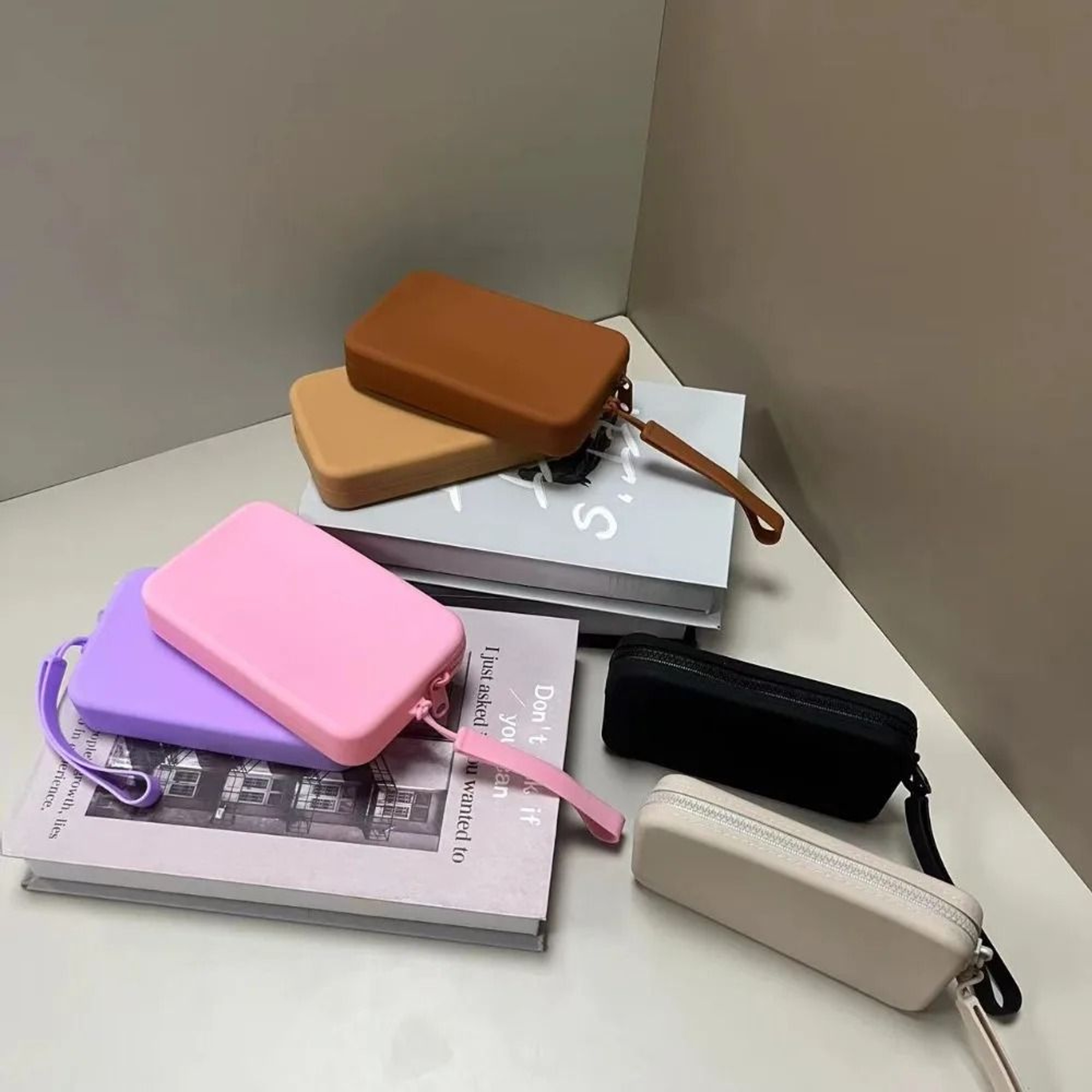 Silicone Wallet Pouch Compact Coin Purse Multi Function Storage Bag 11