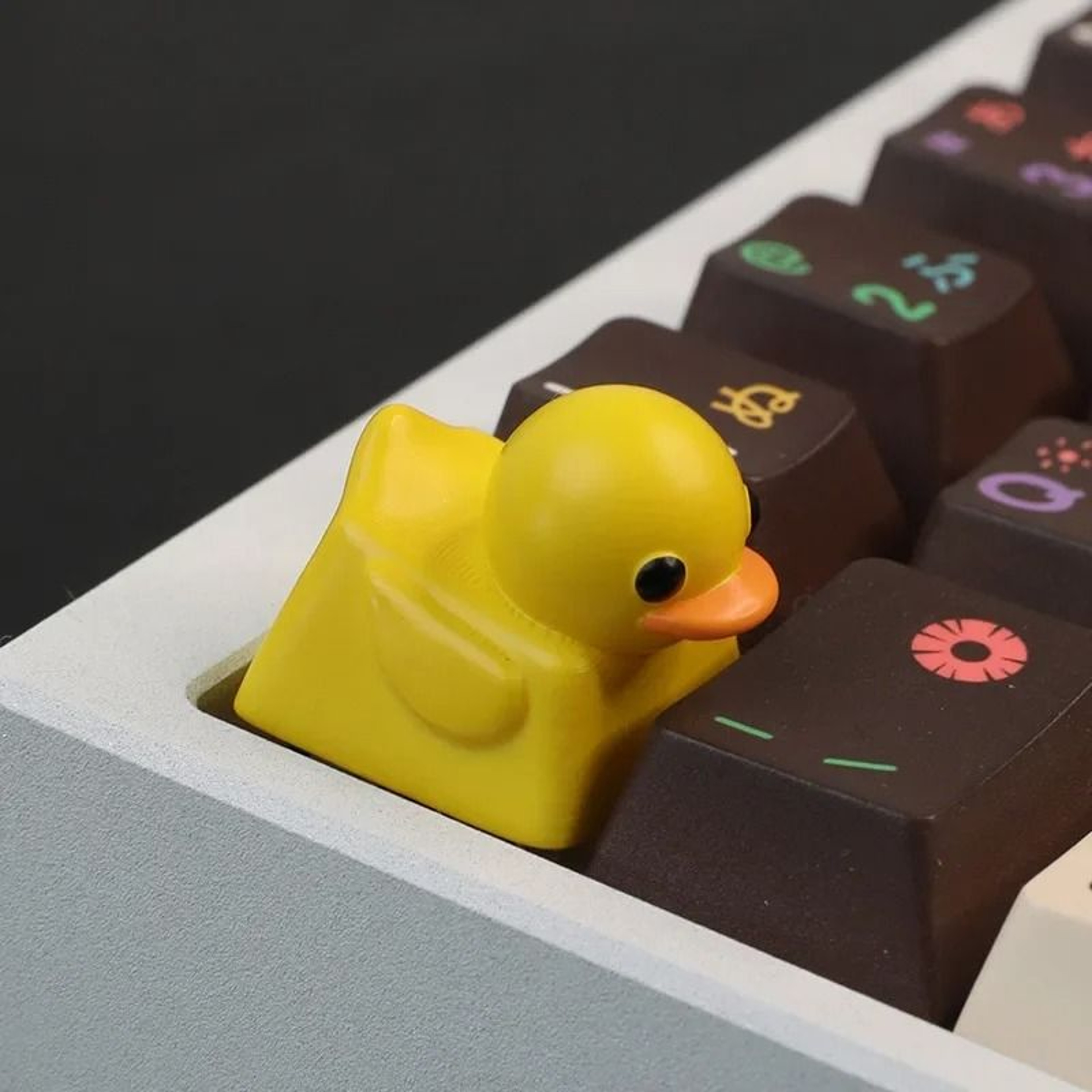Cute Duck Resin Keycap For Cherry MX Mechanical Keyboard Custom Gaming Keycap 10