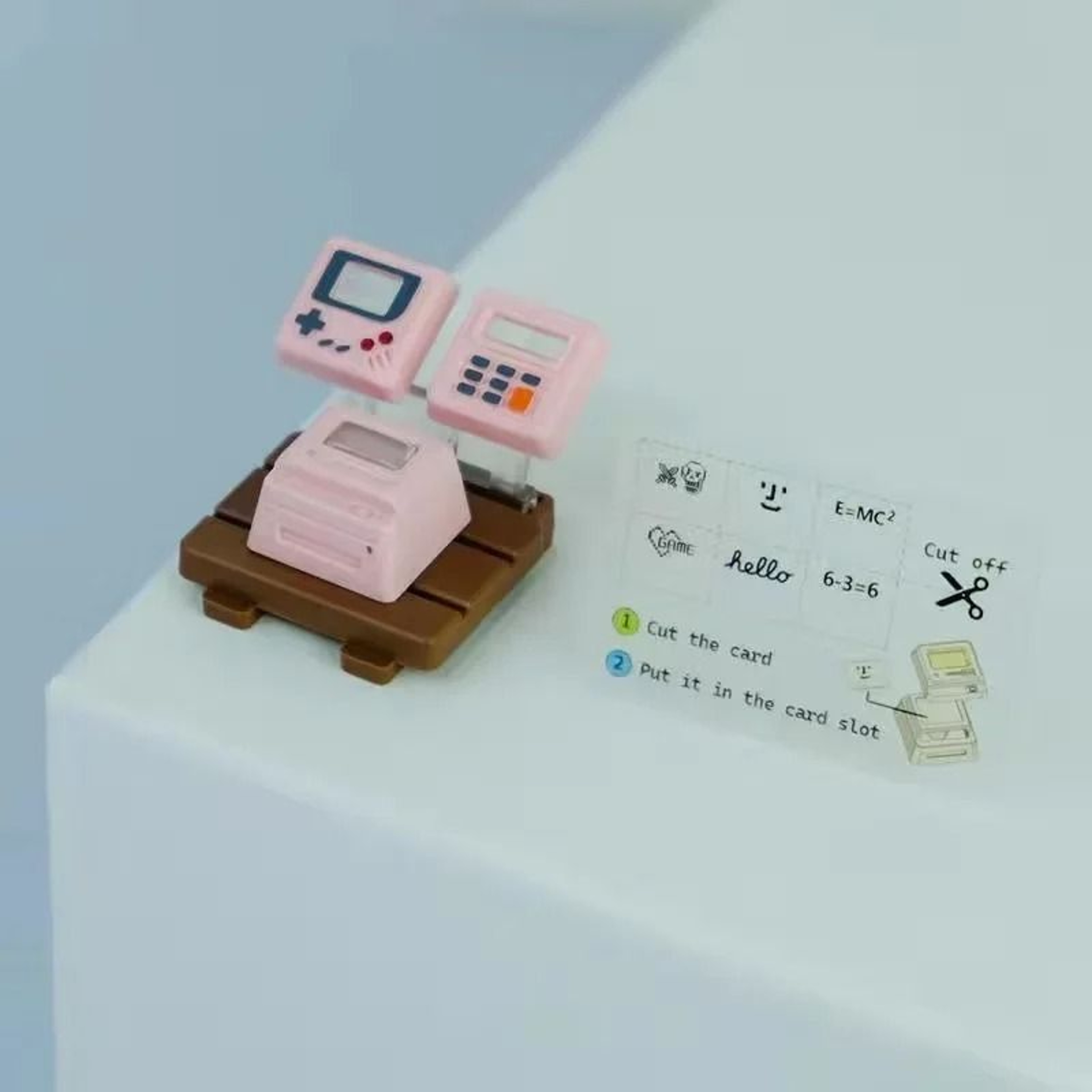 Retro Transparent Keycap Set For Mechanical Keyboard Cute Gaming Console Style 1