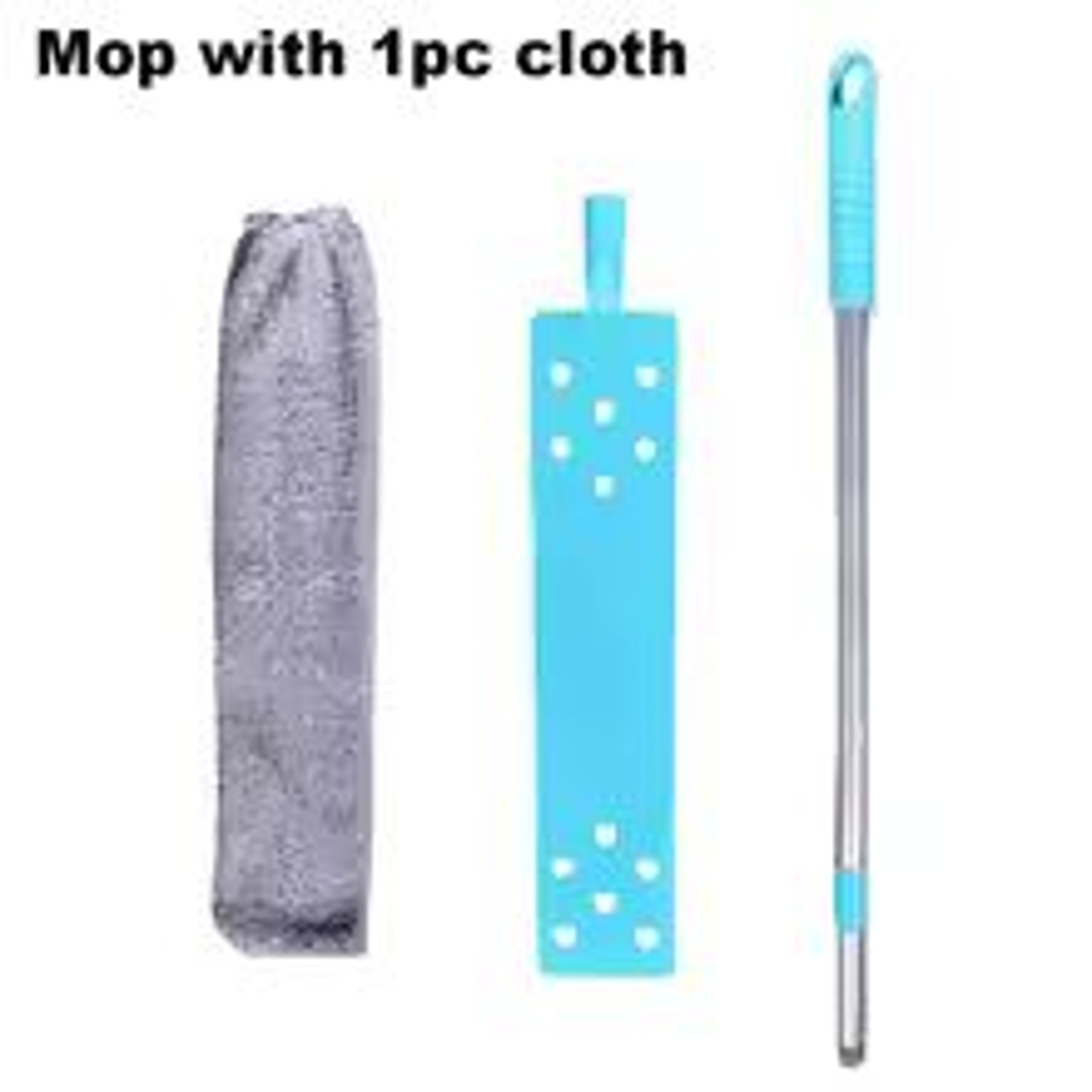 Long Handle Dust Mop Extendable Floor And Ceiling Cleaning Tool With Microfiber Pads 4