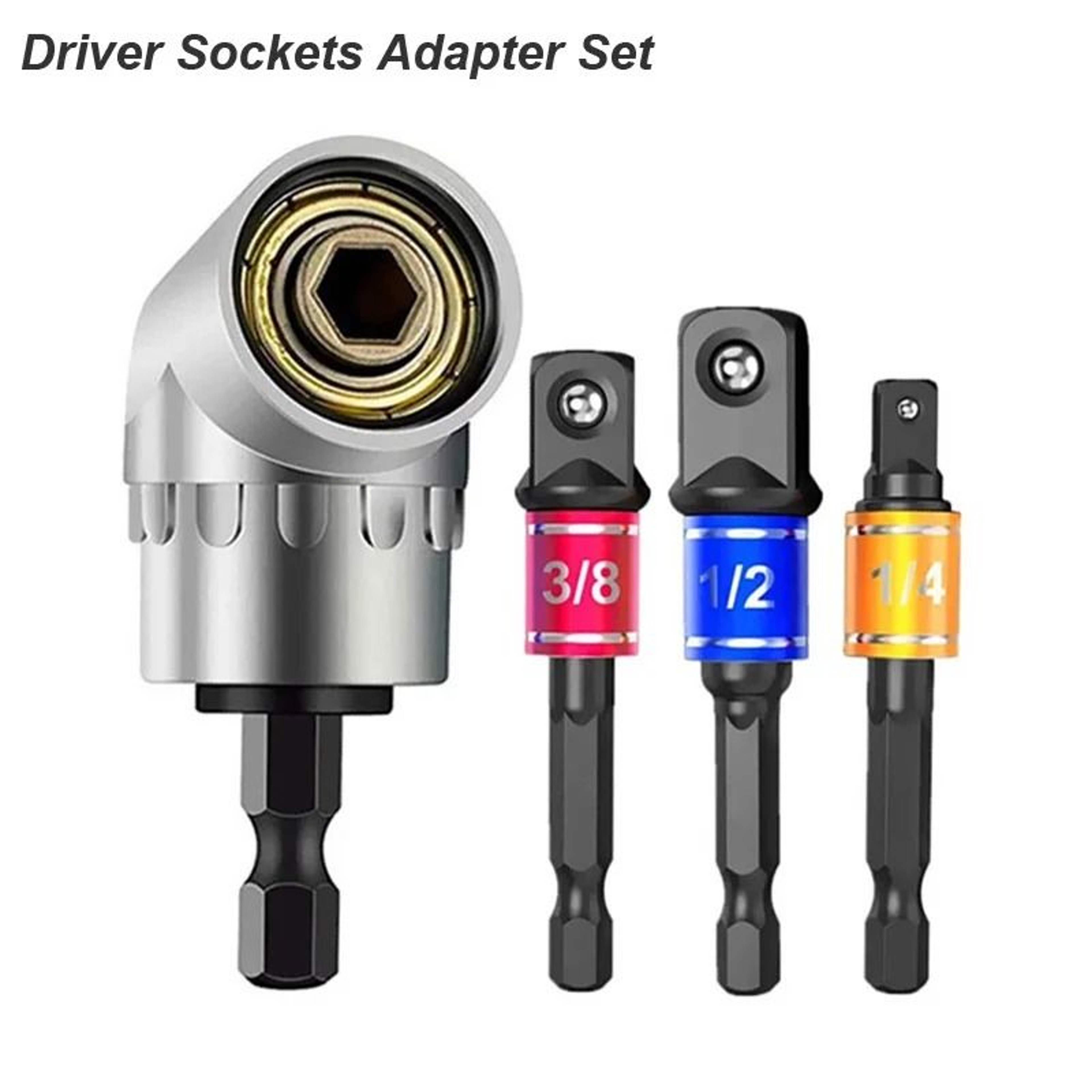 105 Degree Angle Drill Adapter Right Angle Screwdriver Bit Extension Tool 3
