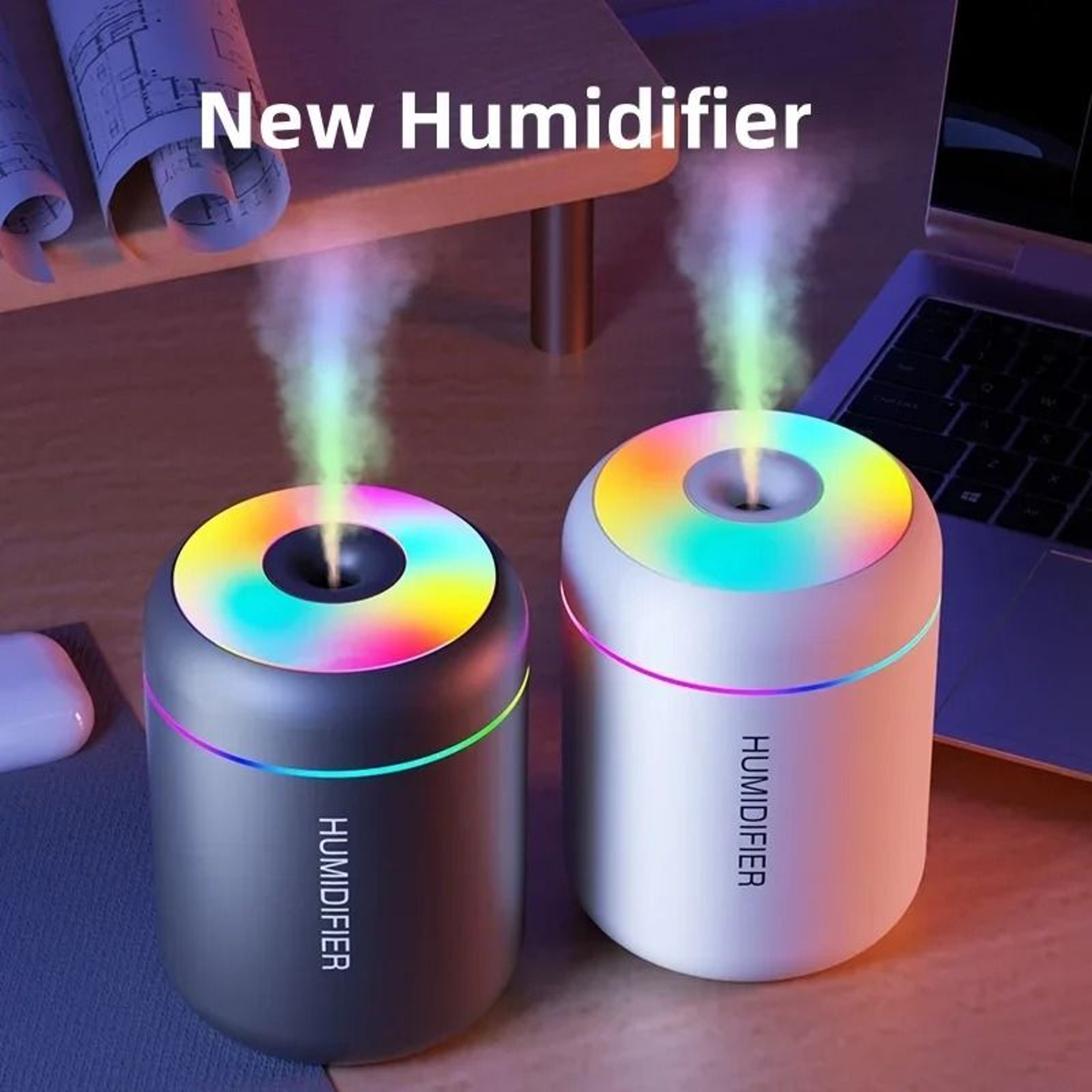Mini USB Air Humidifier Aroma Diffuser Essential Oil Mist Maker 7