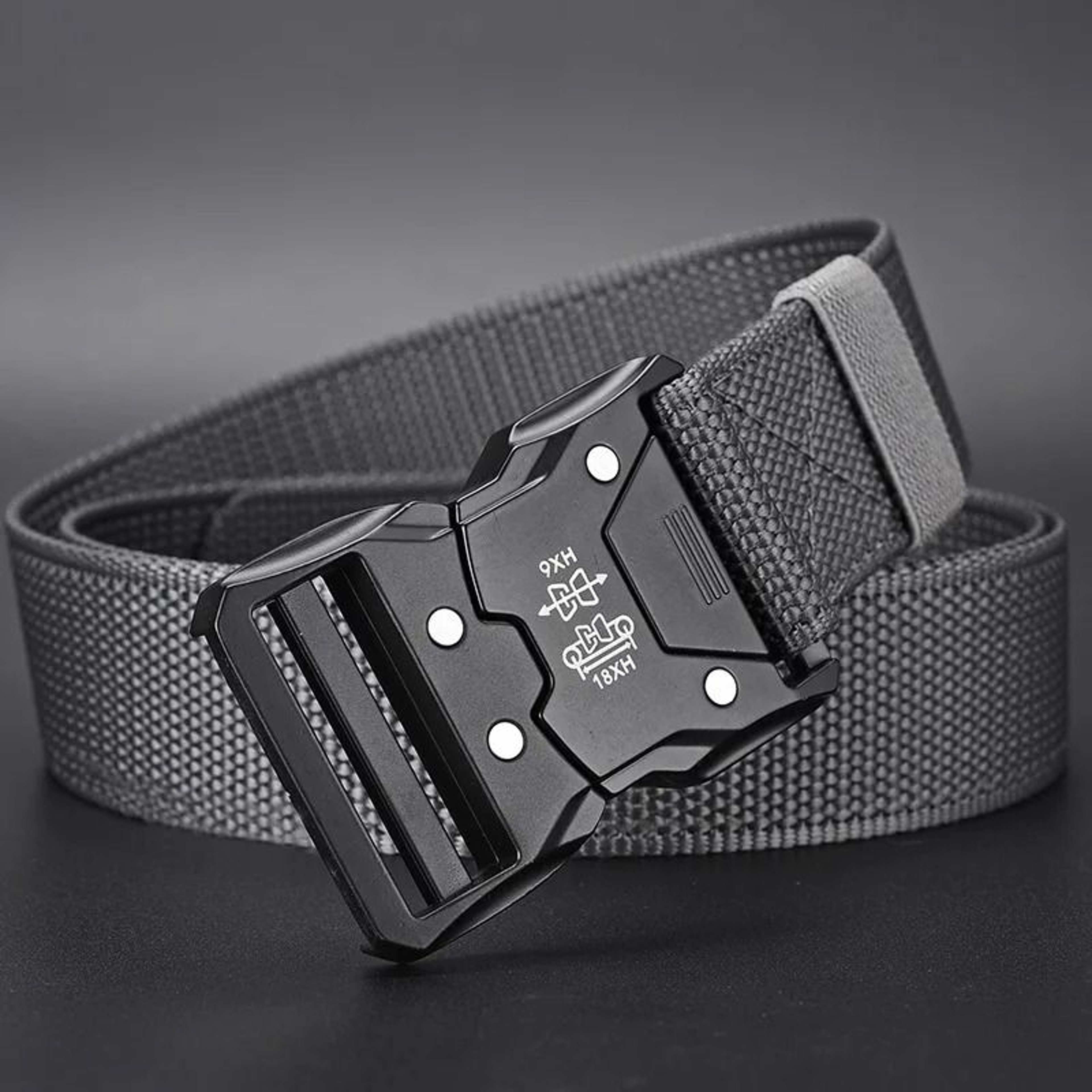 Tactical Waist Belt With Automatic Buckle Durable Adjustable Outdoor Utility Belt 2
