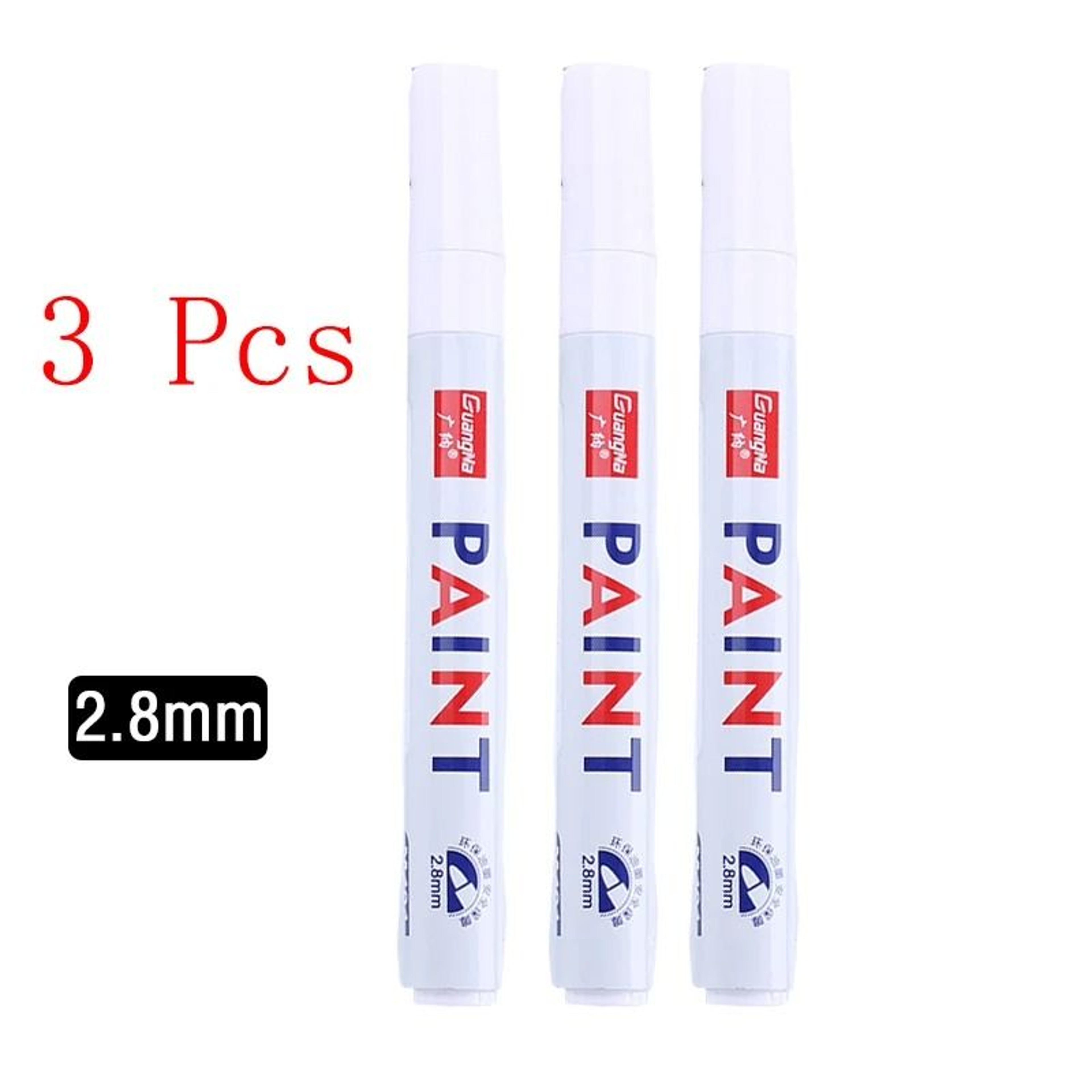 White Gel Pen Marker Set Waterproof Paint Markers For Art Craft And DIY 5