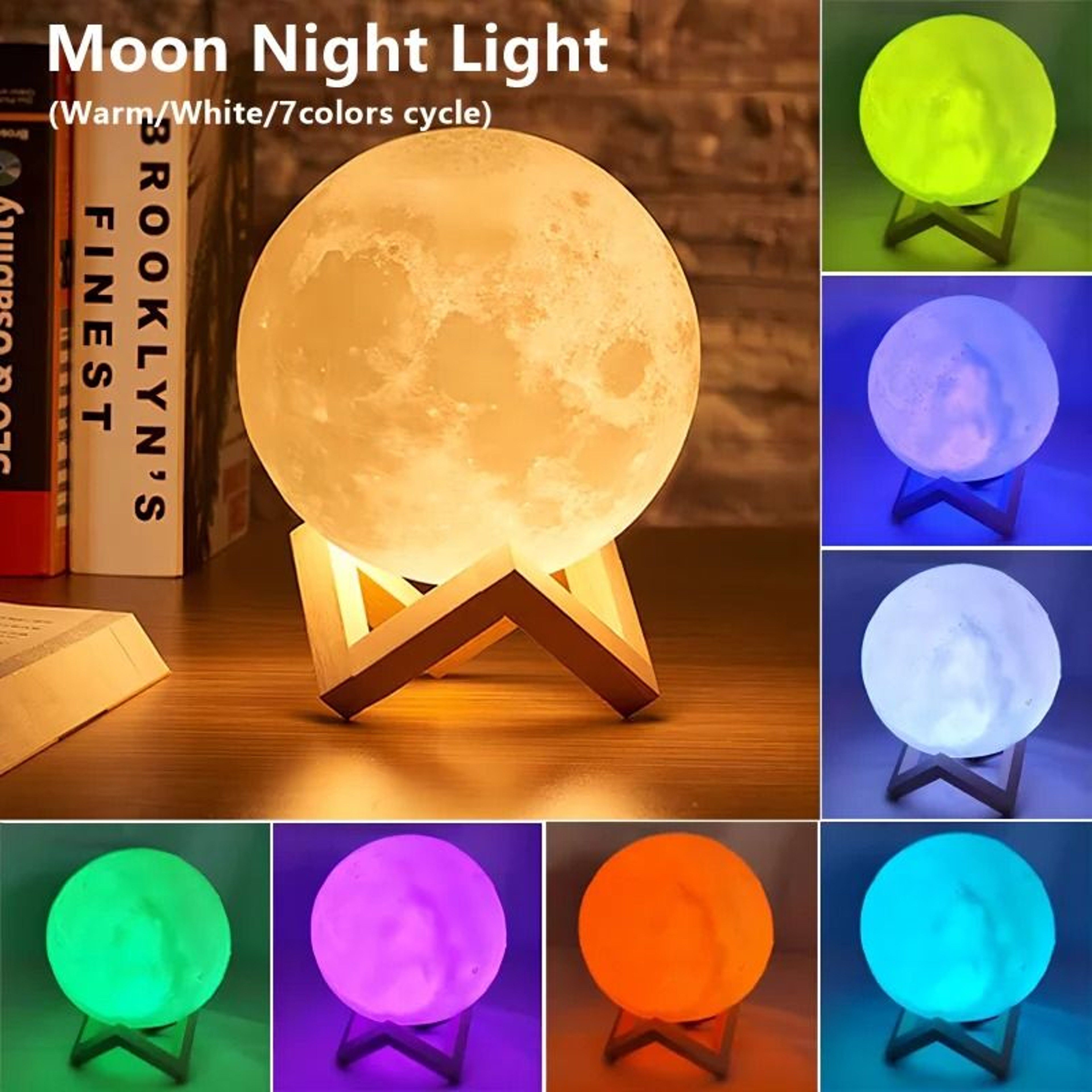 LED Moon Light Galaxy Night Lamp Decorative Bedroom Light Gift 8