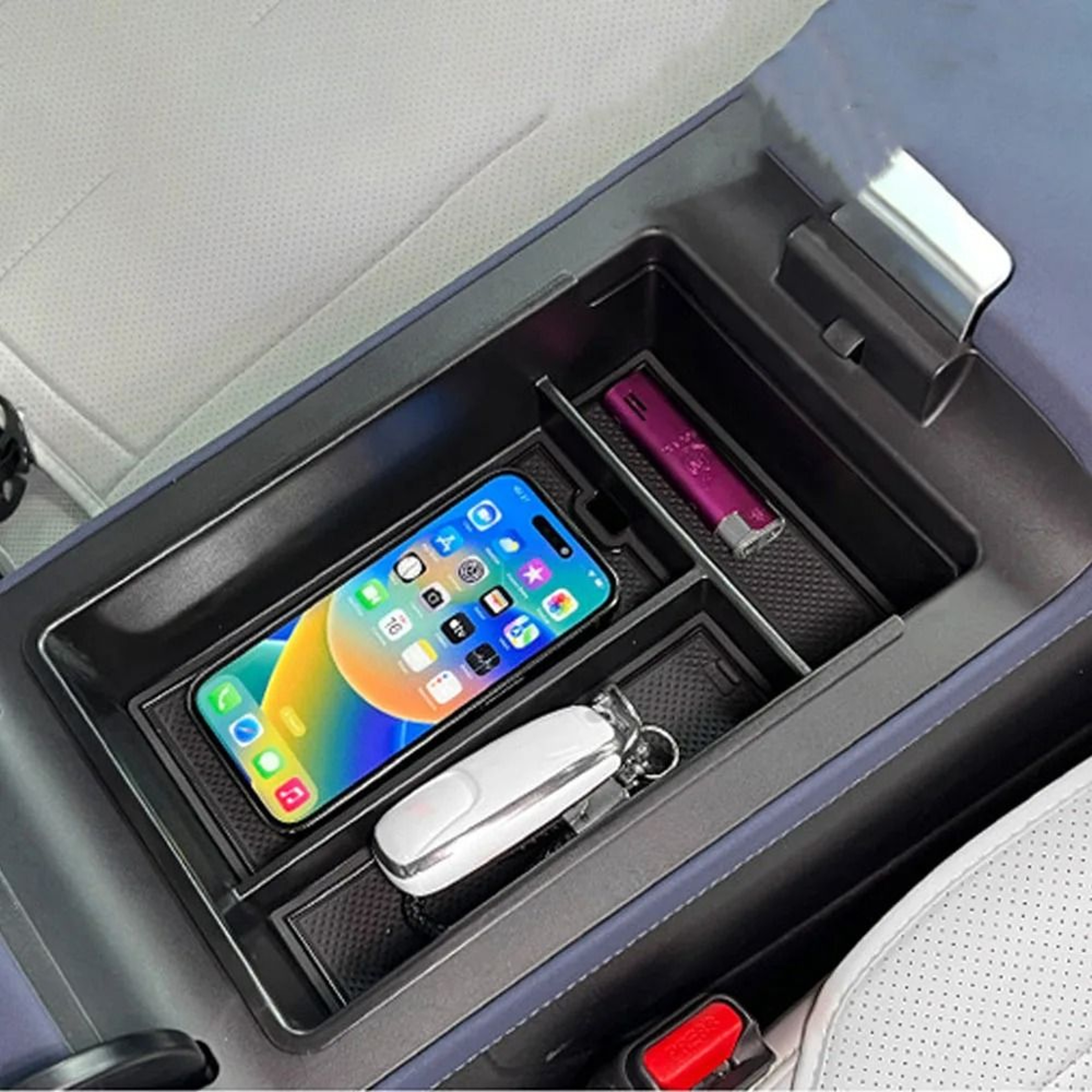Xpeng G6 Armrest Storage Box Center Console Organizer Tray 5