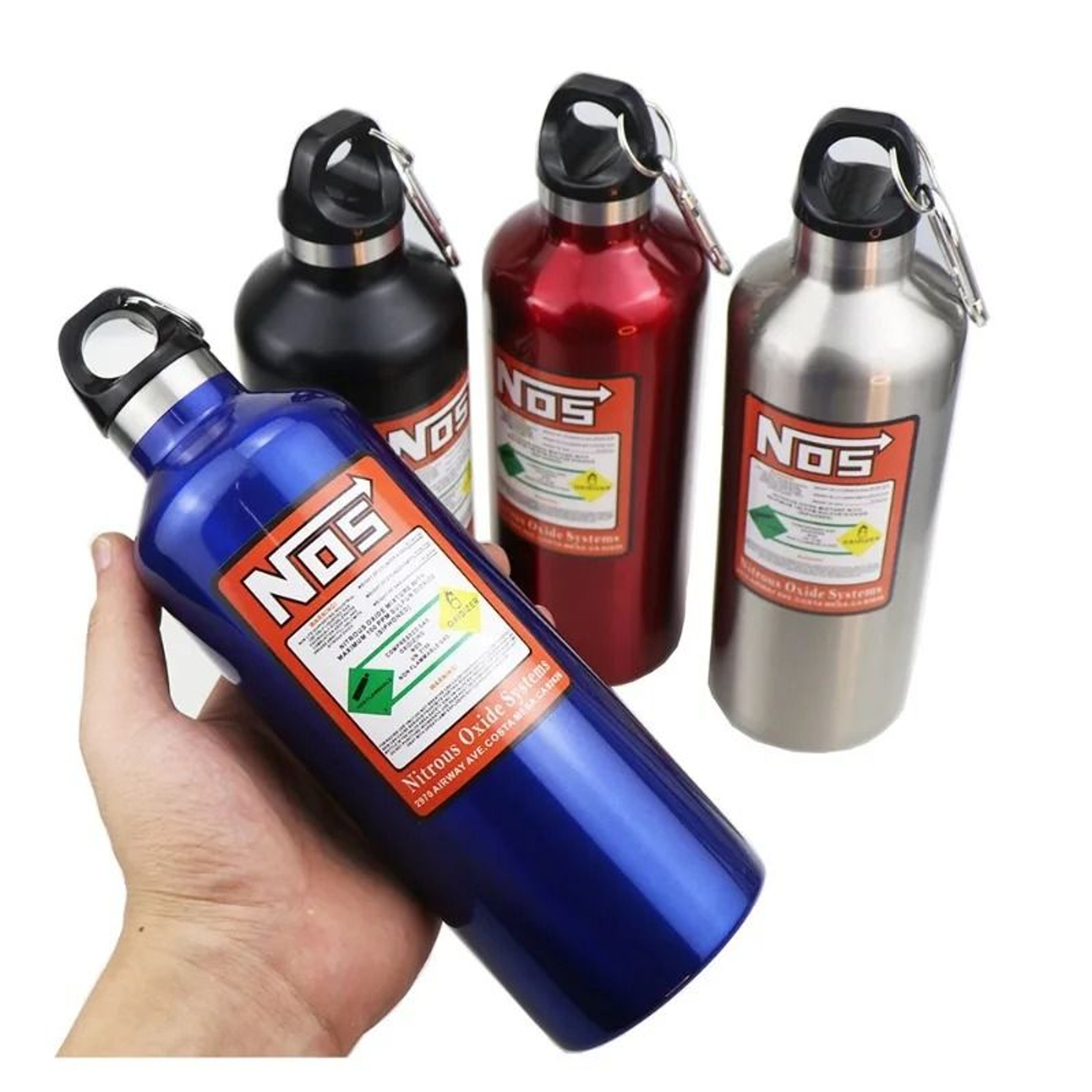 NOS Style Stainless Steel Vacuum Insulated Thermos Cup 500ML Car Travel Mug 6