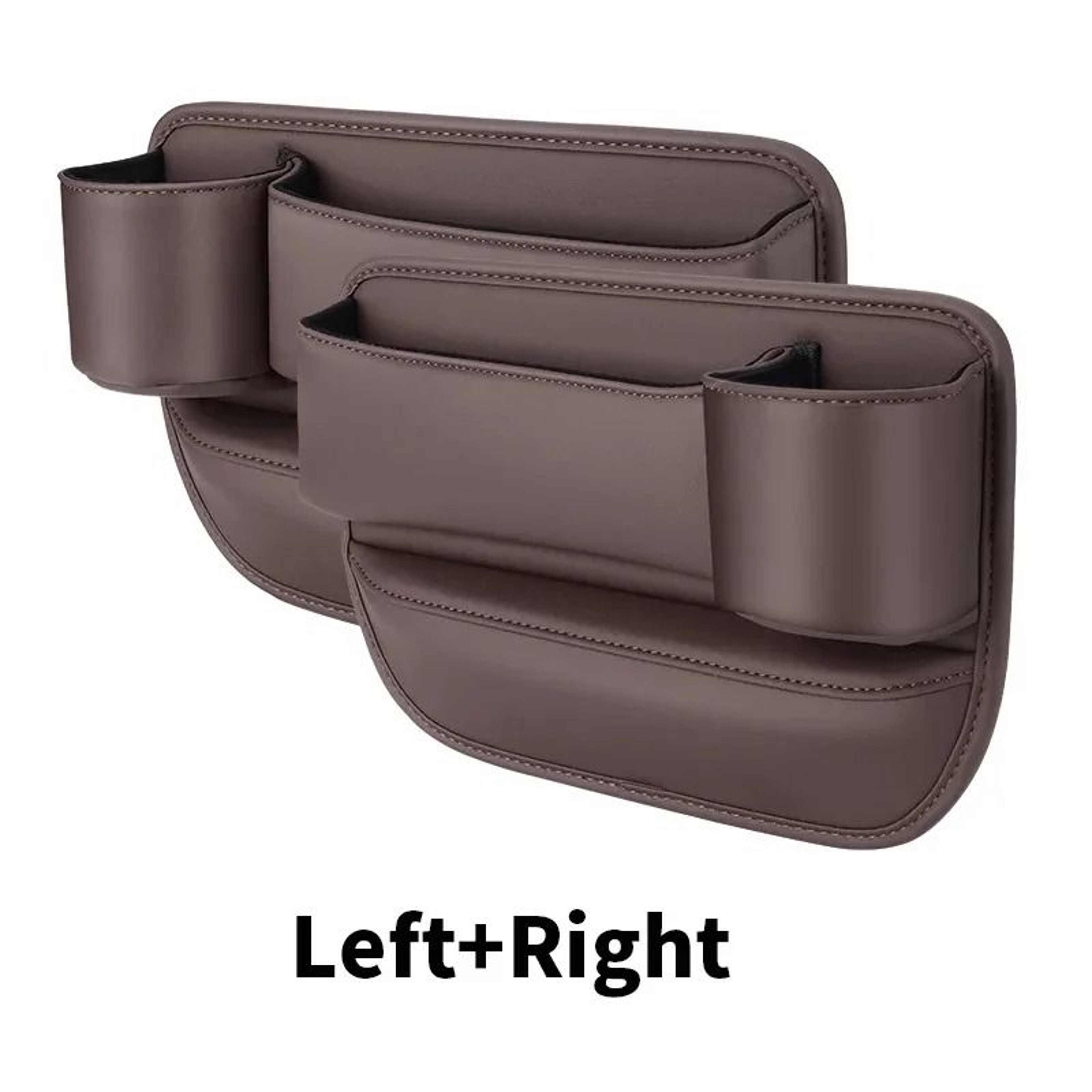 Universal Car Seat Storage Box With Cup Holder Phone Holder And Wallet Organizer 11